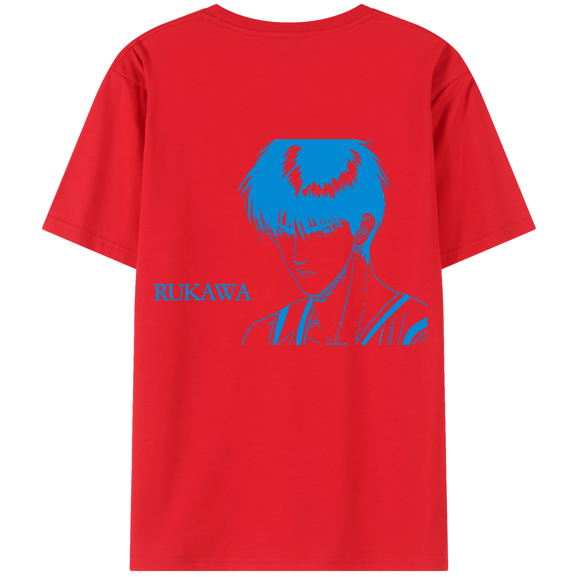 （画像用） SLAM DUNK／スラムダンク 綿100％ メンズ半袖Tシャツ（バックプリント） 通気性