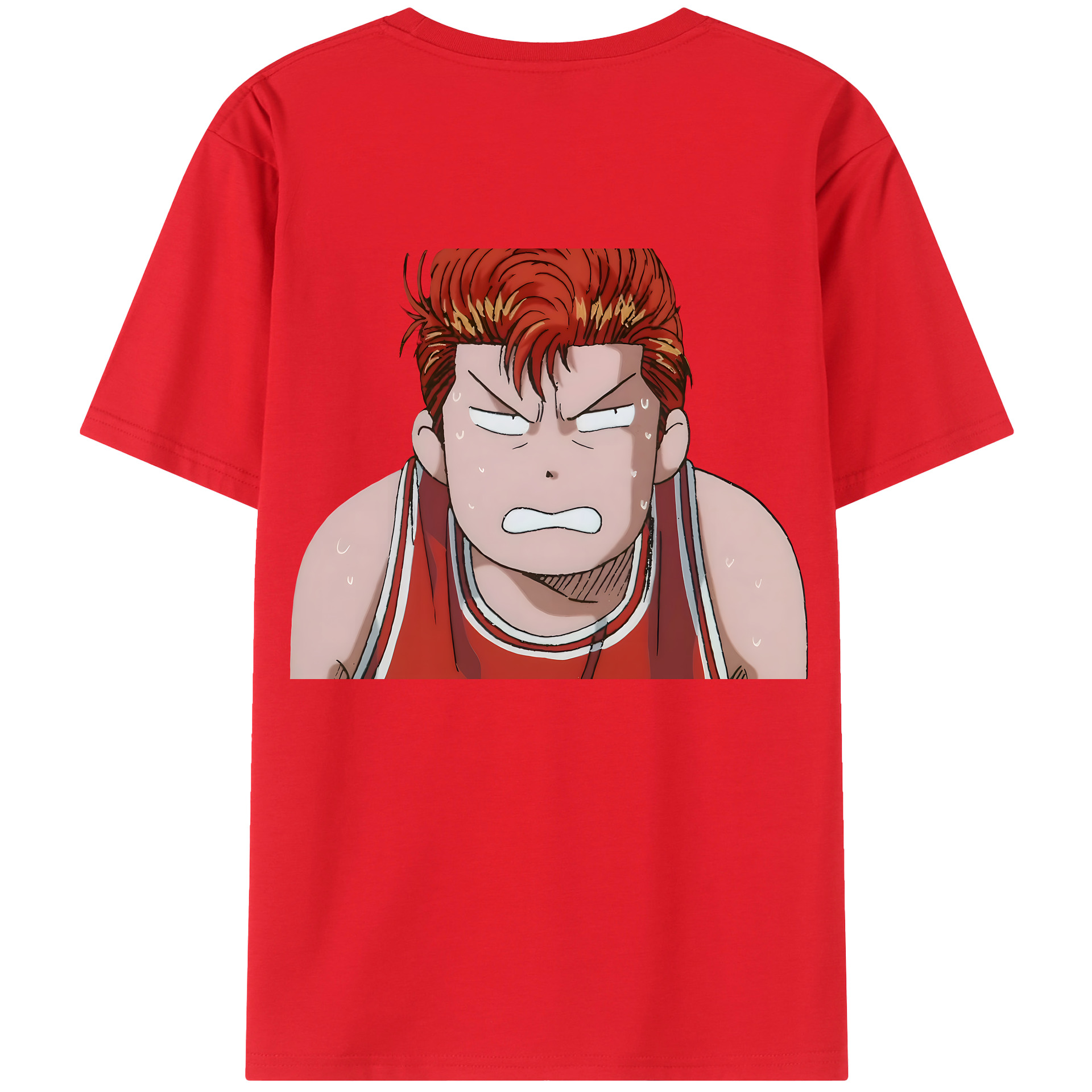 （画像用） SLAM DUNK／スラムダンク 綿100％ メンズ半袖Tシャツ（バックプリント） 通気性