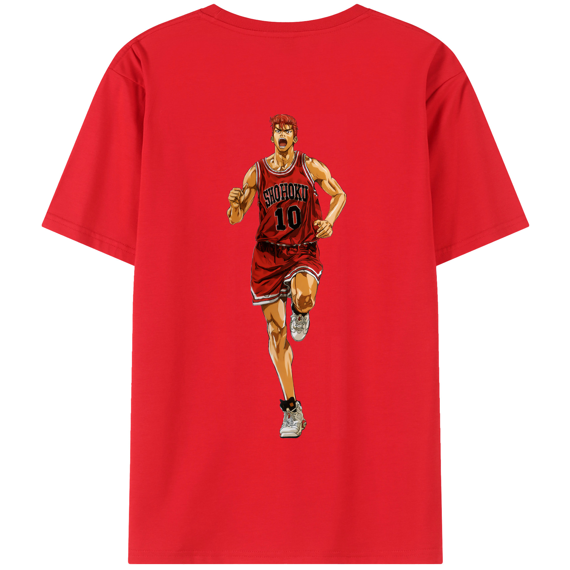（画像用） SLAM DUNK／スラムダンク 綿100％ メンズ半袖Tシャツ（バックプリント） 通気性