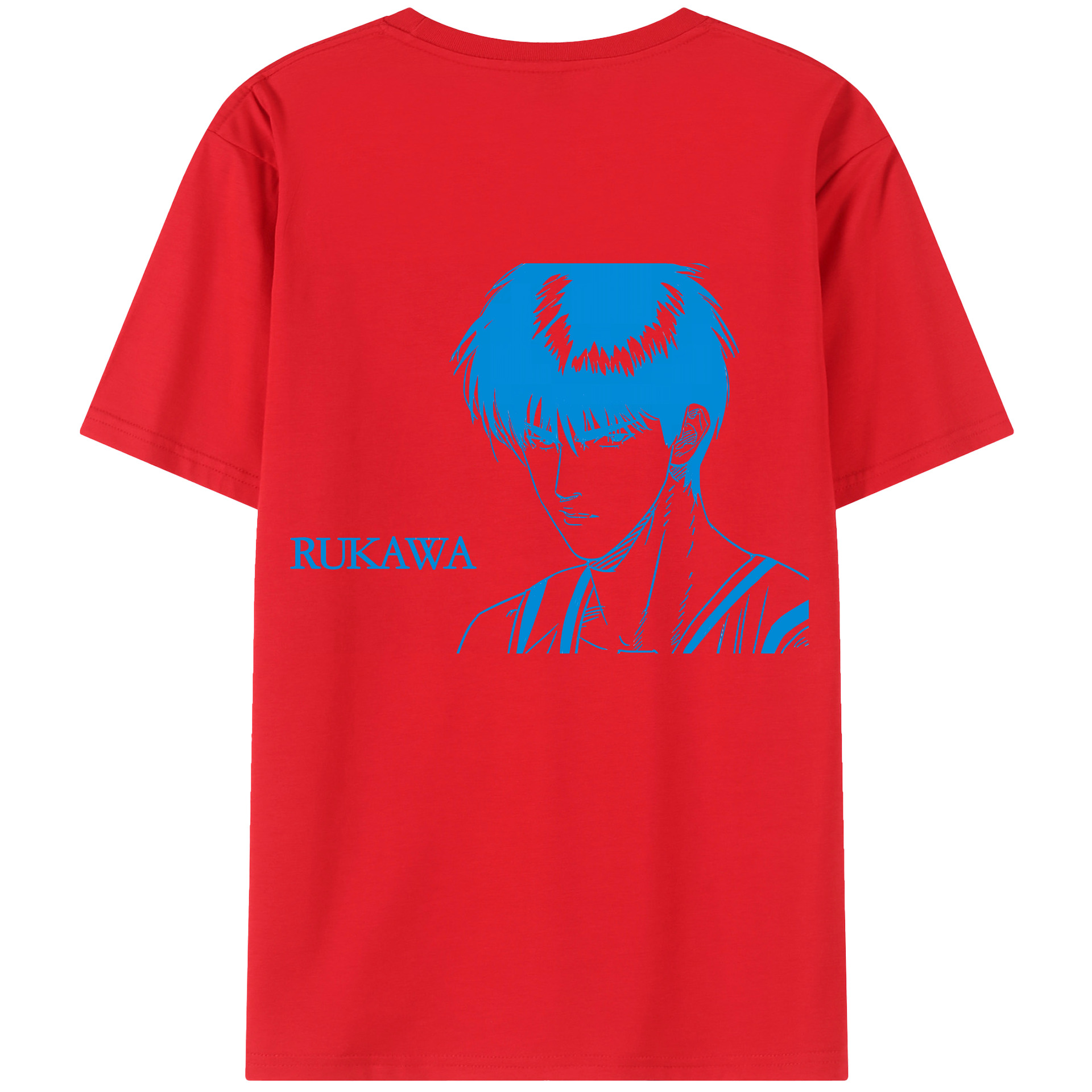 （画像用） SLAM DUNK／スラムダンク 綿100％ メンズ半袖Tシャツ（バックプリント） 通気性