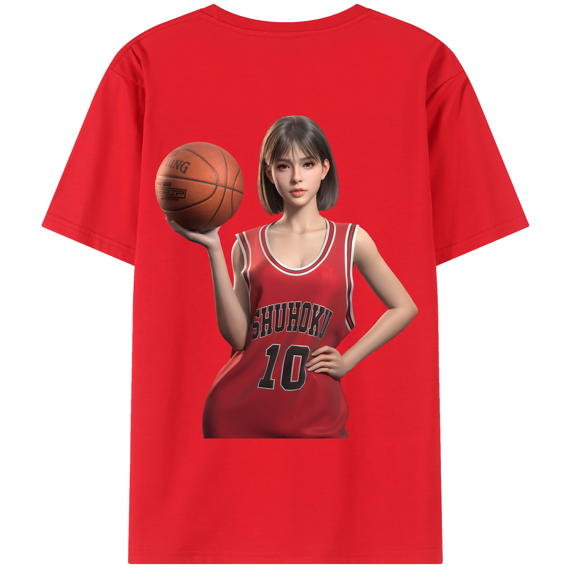 （画像用） SLAM DUNK／スラムダンク 綿100％ メンズ半袖Tシャツ（バックプリント） 通気性