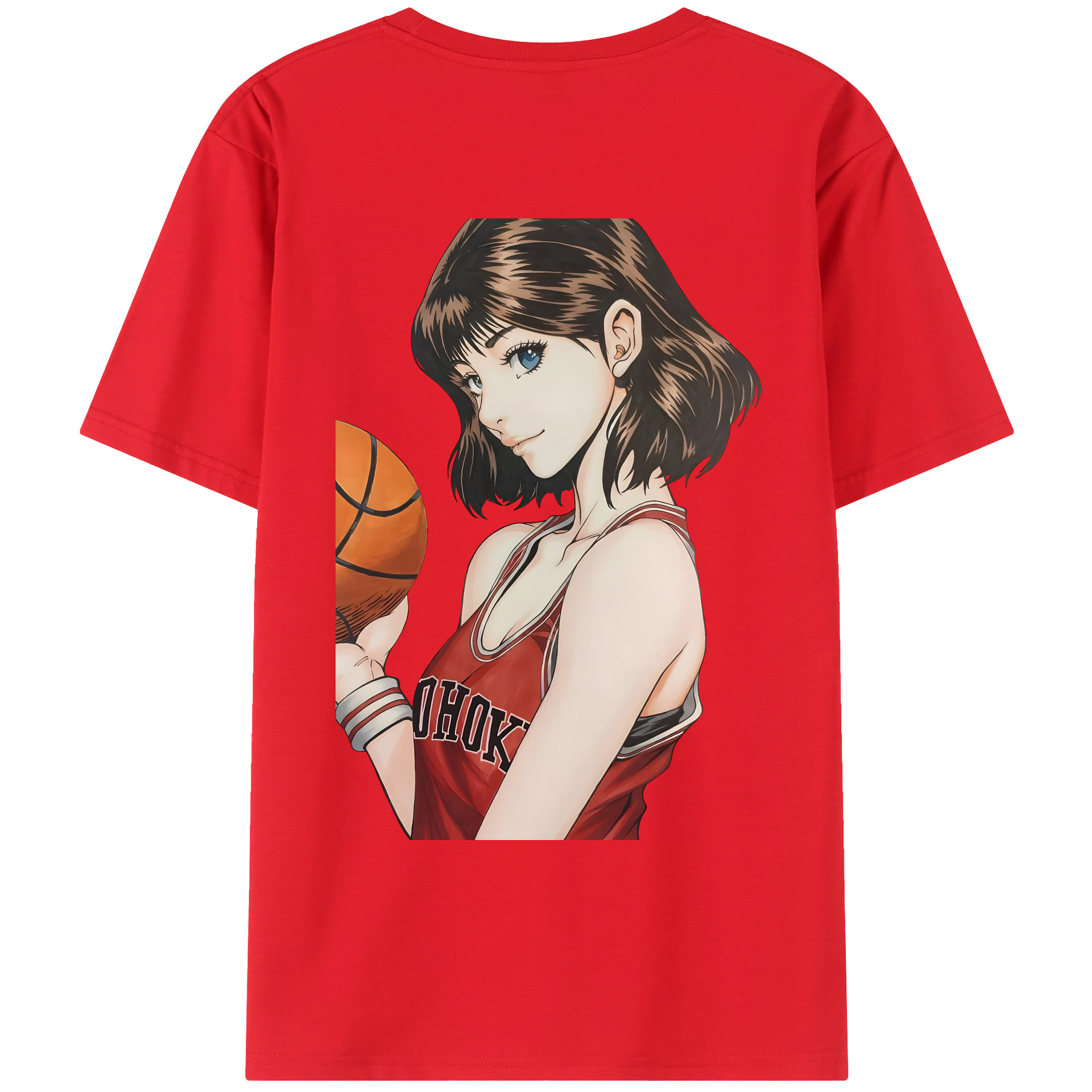 （画像用） SLAM DUNK／スラムダンク 綿100％ メンズ半袖Tシャツ（バックプリント） 通気性
