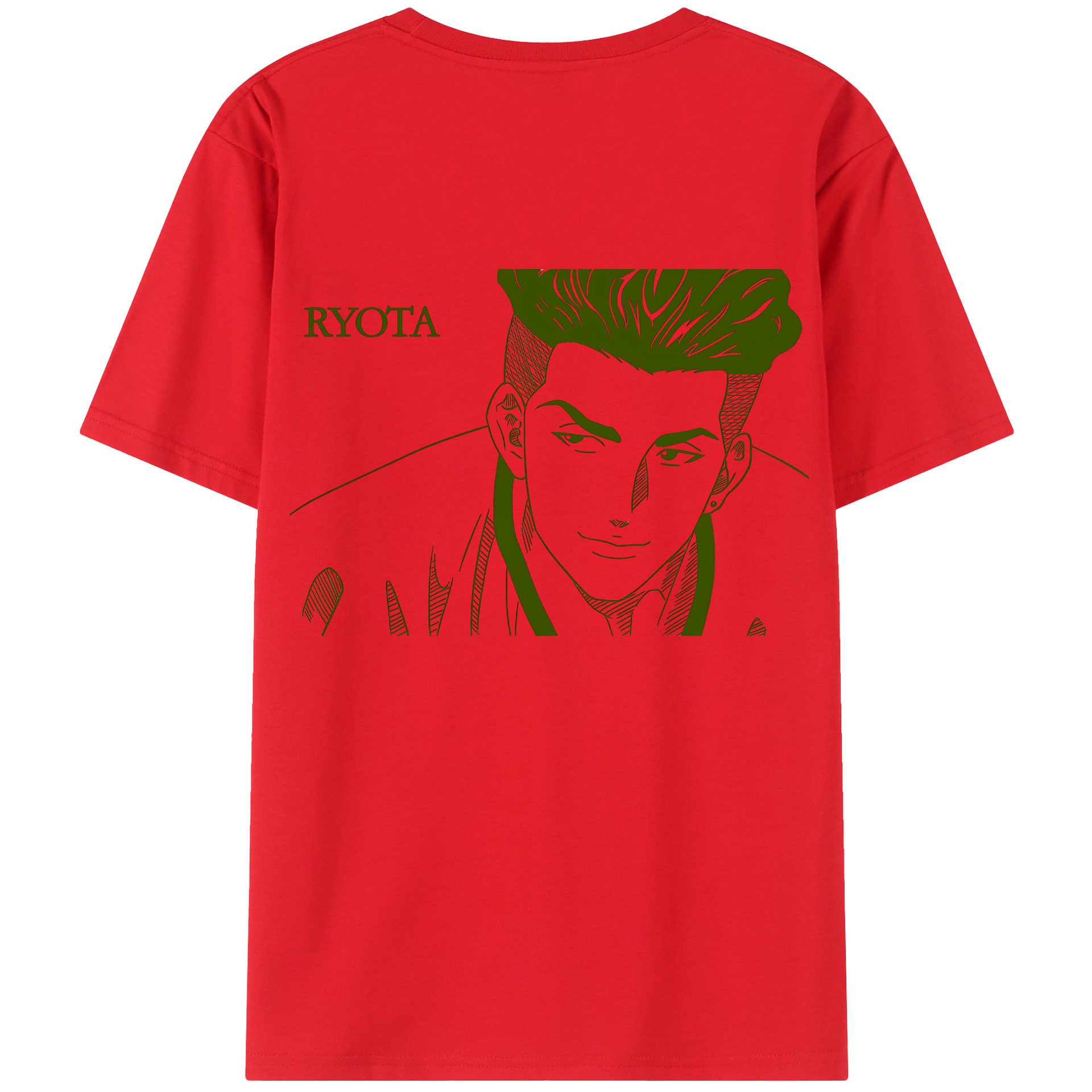 （画像用） SLAM DUNK／スラムダンク 綿100％ メンズ半袖Tシャツ（バックプリント） 通気性