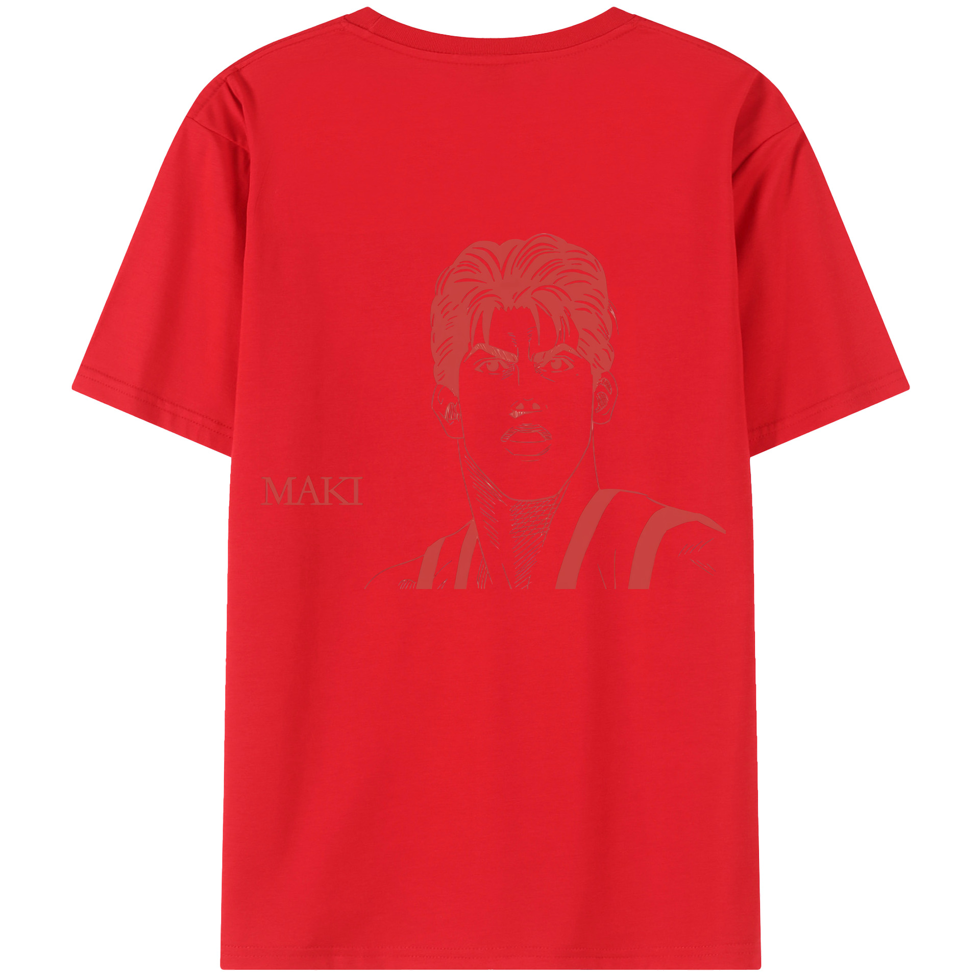 （画像用） SLAM DUNK／スラムダンク 綿100％ メンズ半袖Tシャツ（バックプリント） 通気性