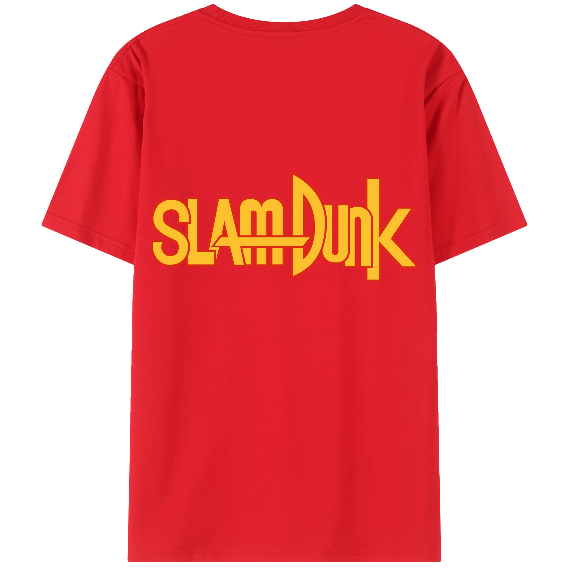 （画像用） SLAM DUNK／スラムダンク 綿100％ メンズ半袖Tシャツ（バックプリント） 通気性