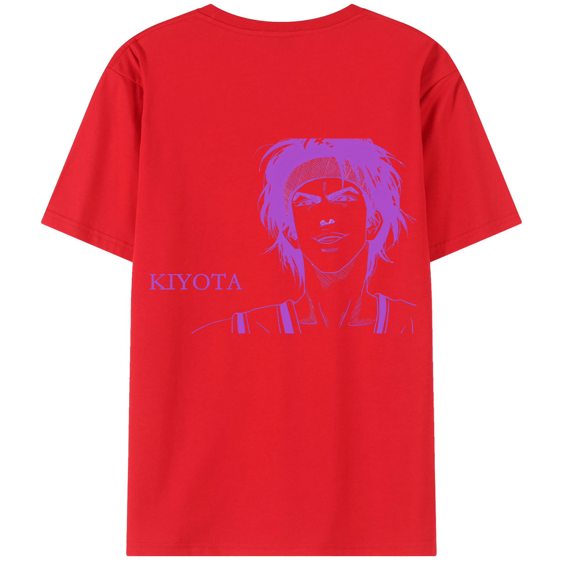 （画像用） SLAM DUNK／スラムダンク 綿100％ メンズ半袖Tシャツ（バックプリント） 通気性
