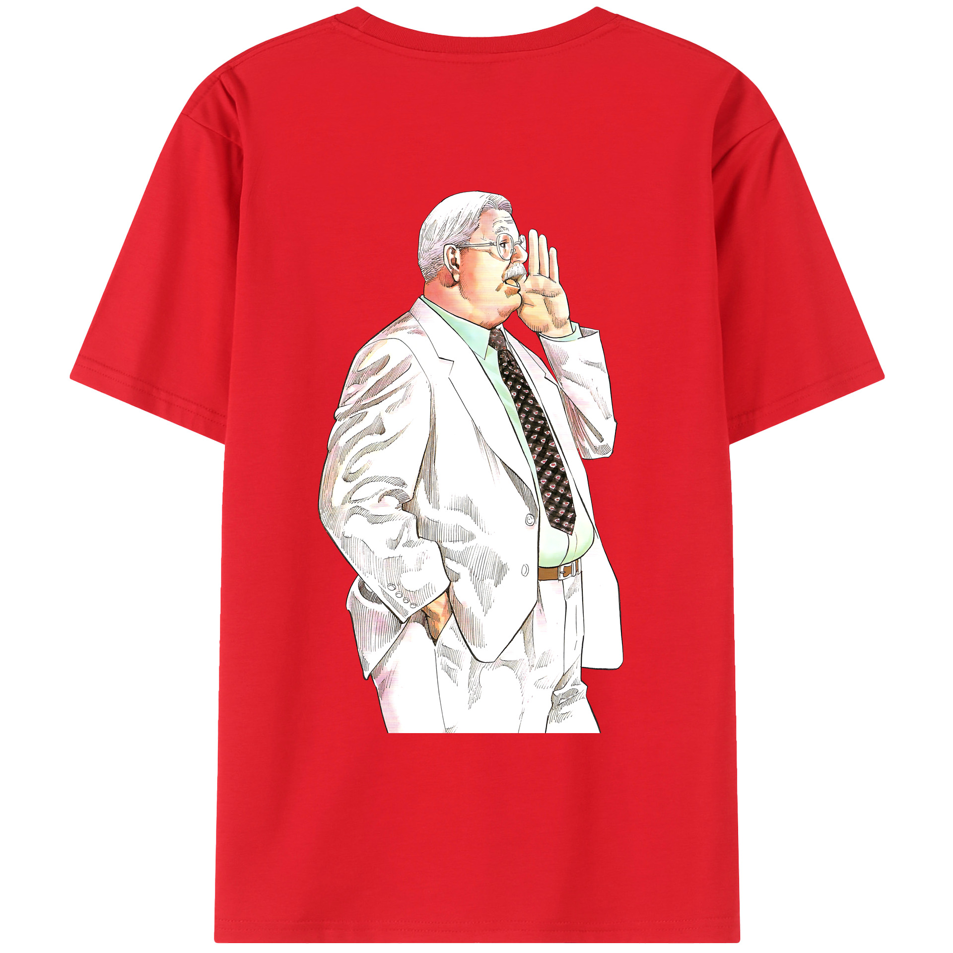 （画像用） SLAM DUNK／スラムダンク 綿100％ メンズ半袖Tシャツ（バックプリント） 通気性