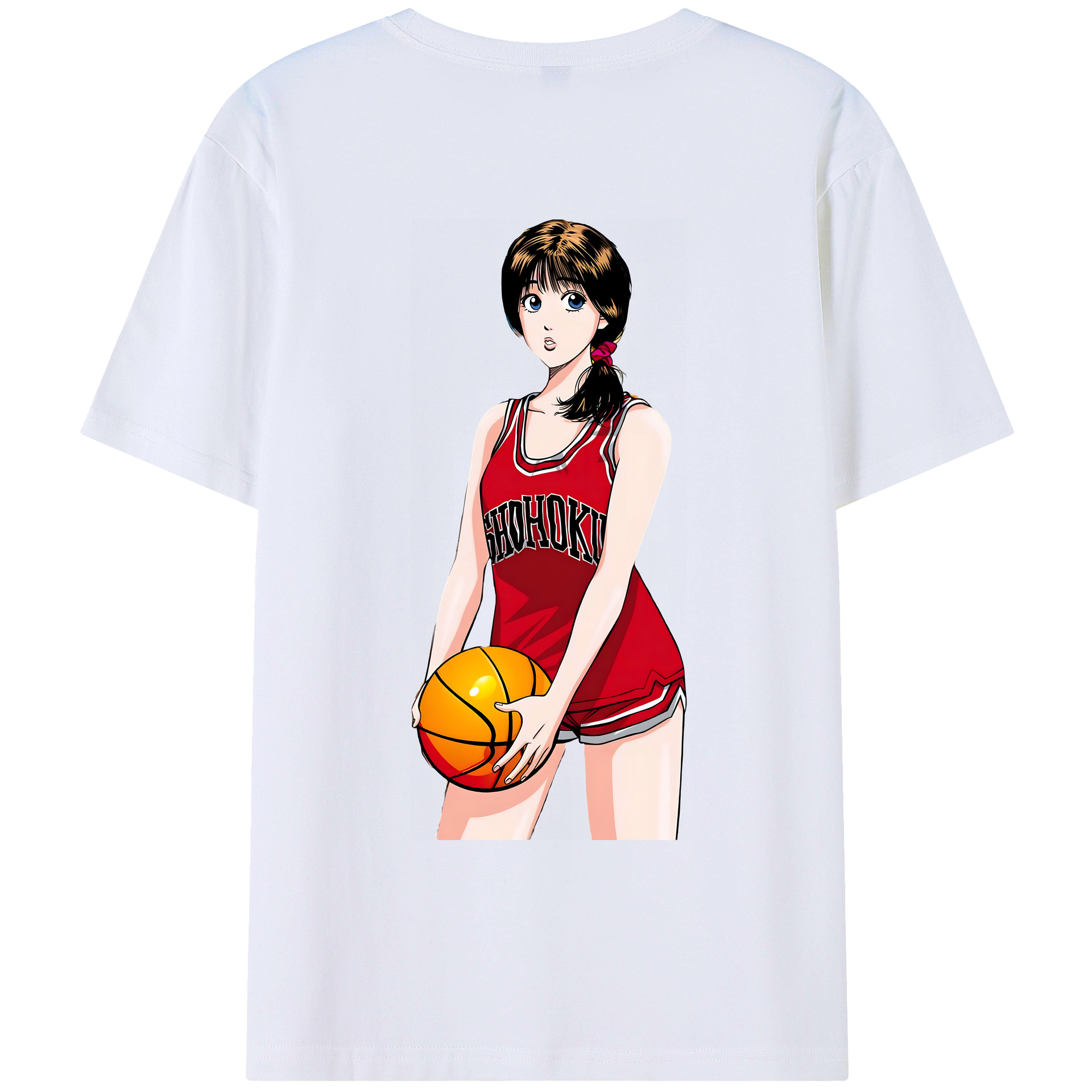 （画像用） SLAM DUNK／スラムダンク 綿100％ メンズ半袖Tシャツ（バックプリント） 通気性