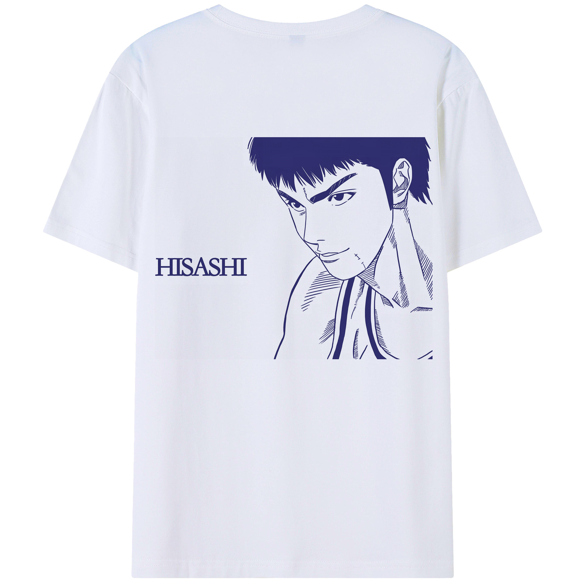 （画像用） SLAM DUNK／スラムダンク 綿100％ メンズ半袖Tシャツ（バックプリント） 通気性