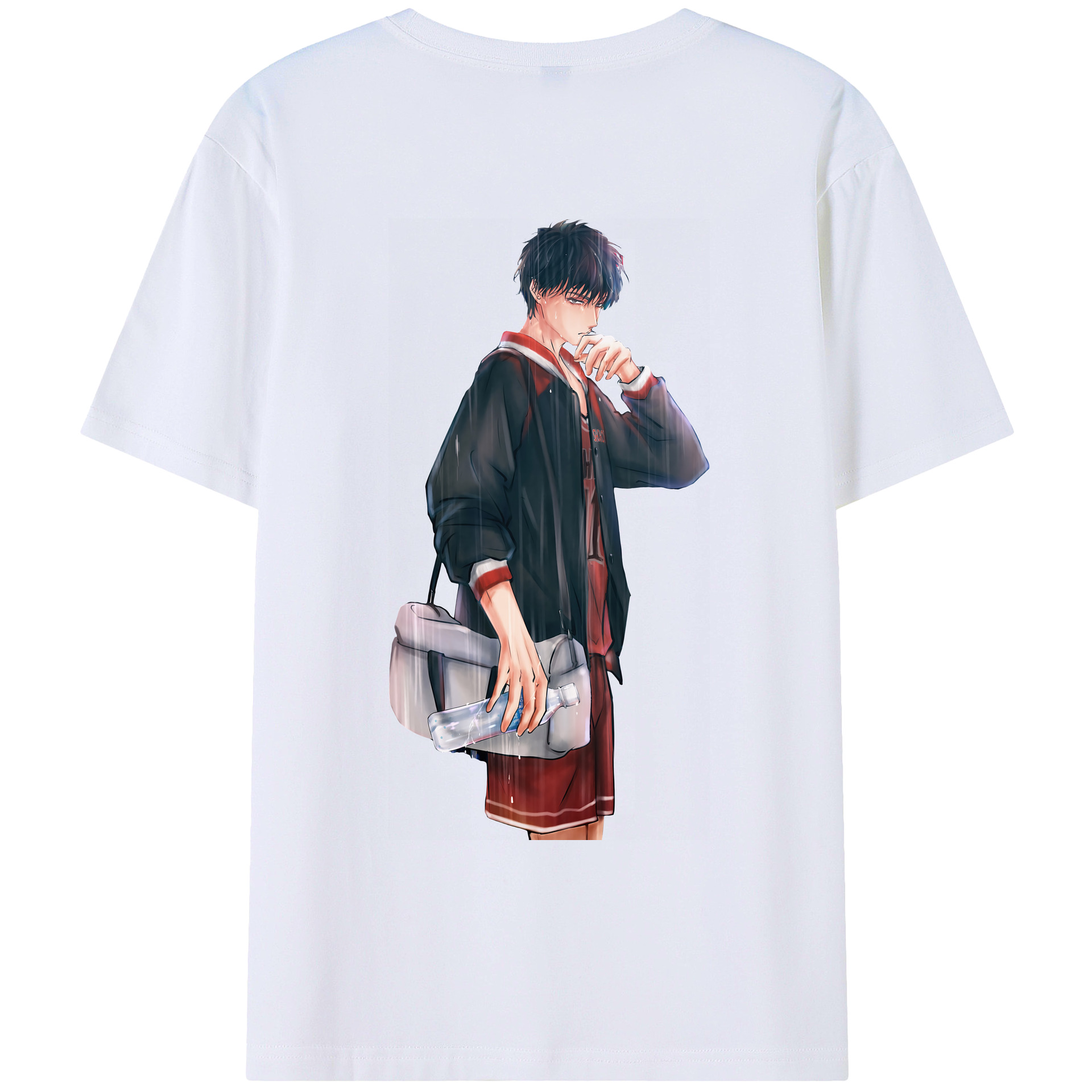 （画像用） SLAM DUNK／スラムダンク 綿100％ メンズ半袖Tシャツ（バックプリント） 通気性