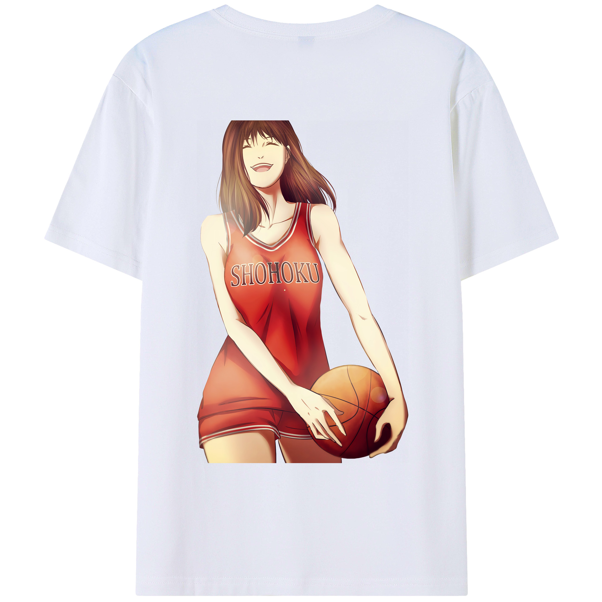 （画像用） SLAM DUNK／スラムダンク 綿100％ メンズ半袖Tシャツ（バックプリント） 通気性
