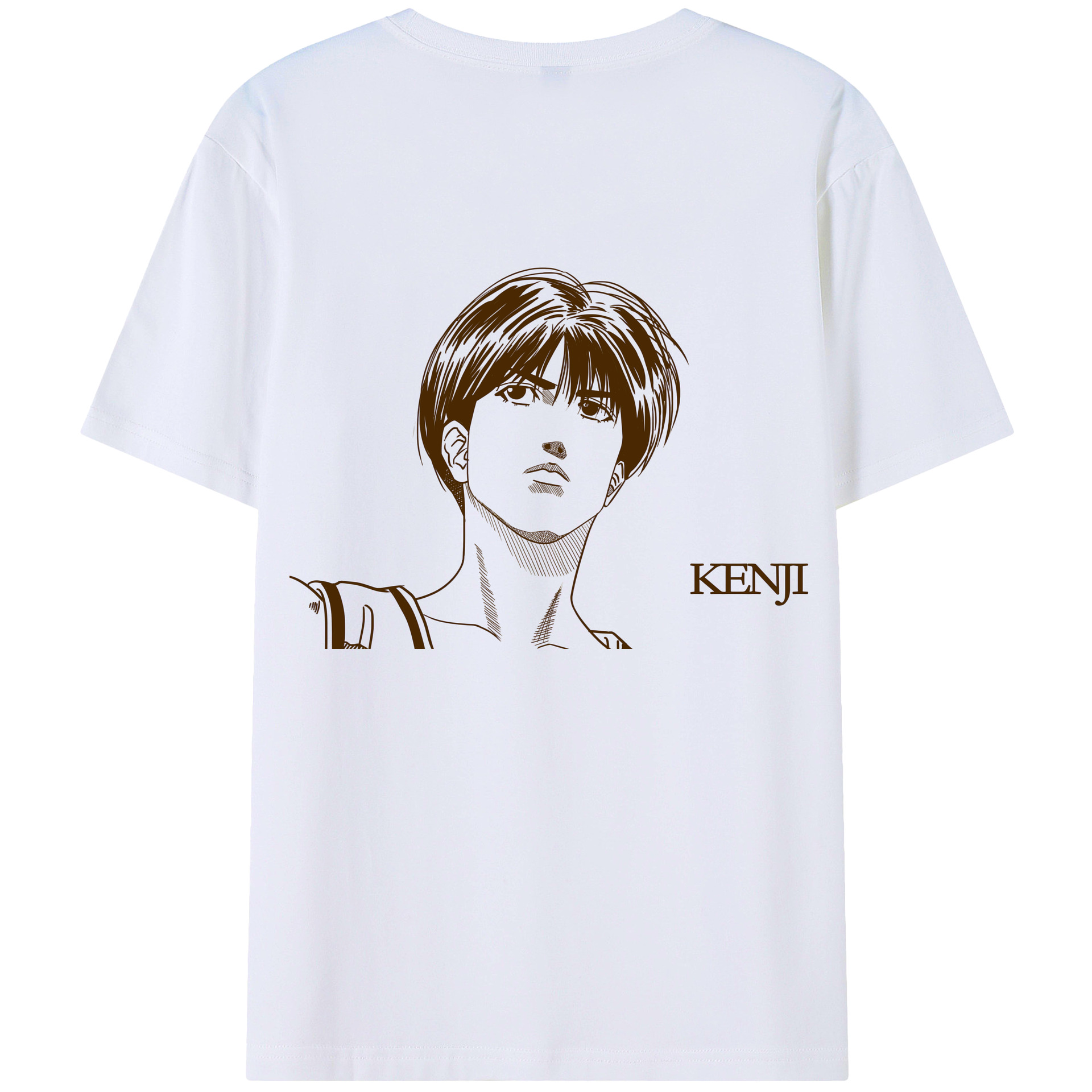 （画像用） SLAM DUNK／スラムダンク 綿100％ メンズ半袖Tシャツ（バックプリント） 通気性