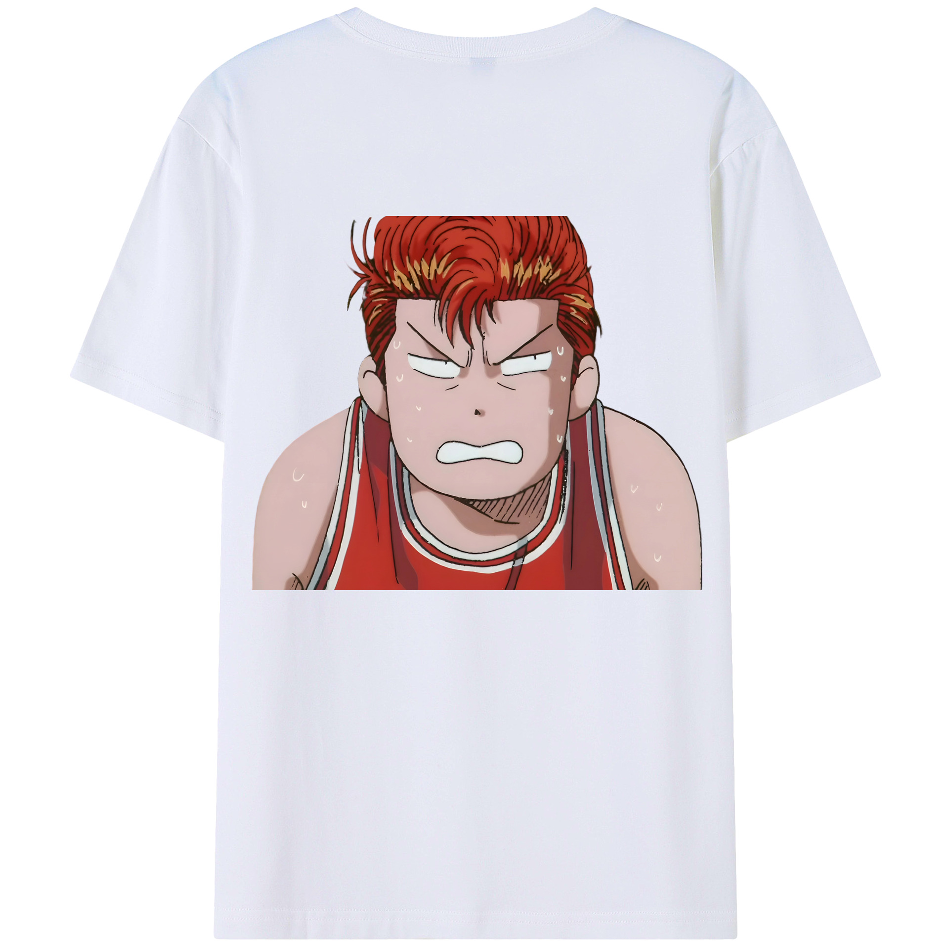 （画像用） SLAM DUNK／スラムダンク 綿100％ メンズ半袖Tシャツ（バックプリント） 通気性