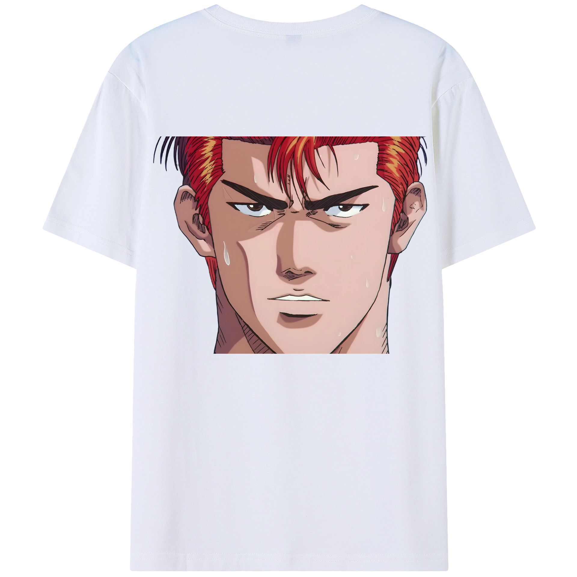 （画像用） SLAM DUNK／スラムダンク 綿100％ メンズ半袖Tシャツ（バックプリント） 通気性