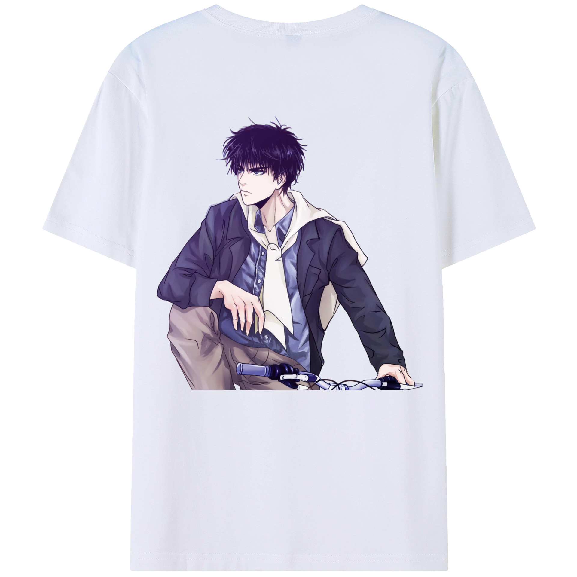（画像用） SLAM DUNK／スラムダンク 綿100％ メンズ半袖Tシャツ（バックプリント） 通気性