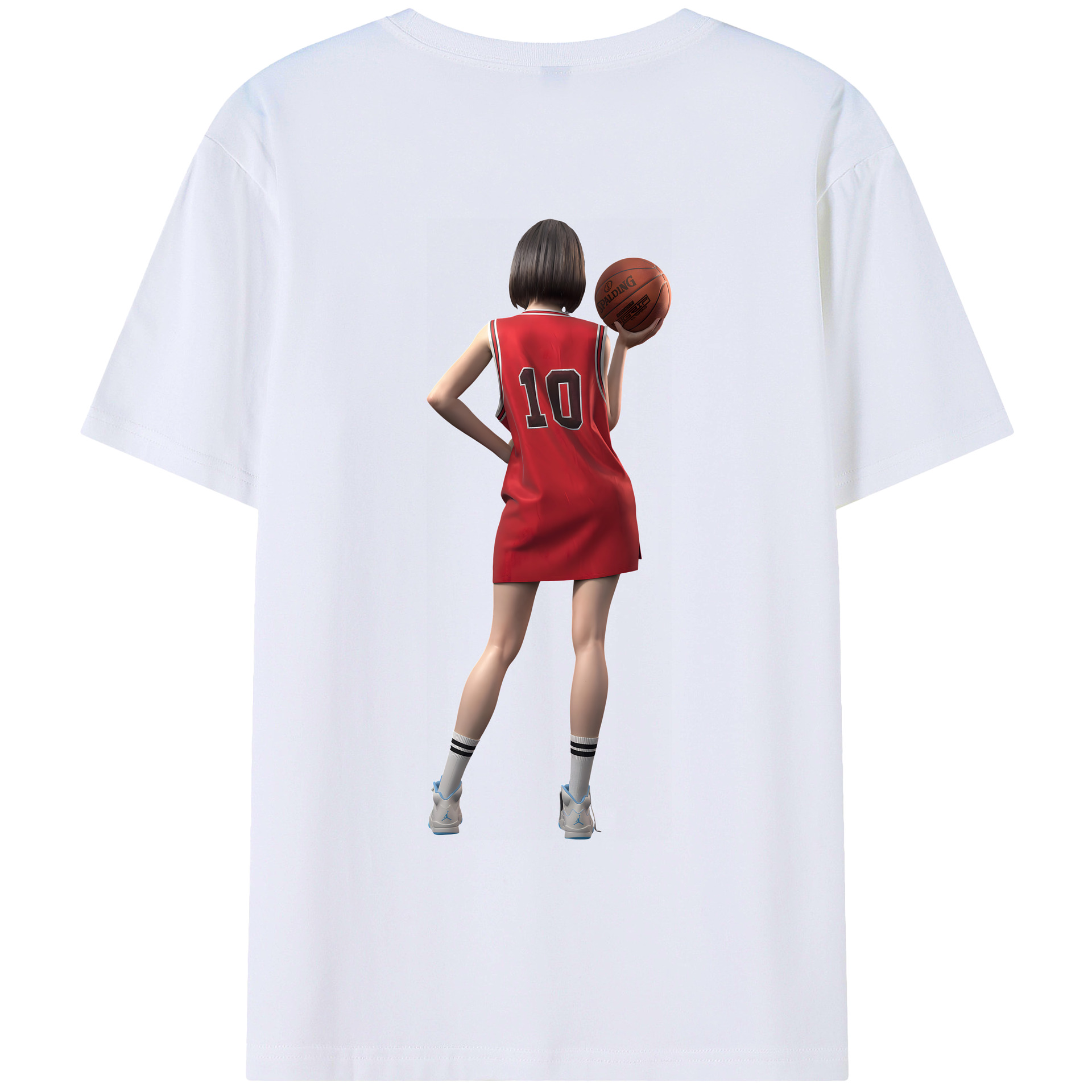 （画像用） SLAM DUNK／スラムダンク 綿100％ メンズ半袖Tシャツ（バックプリント） 通気性