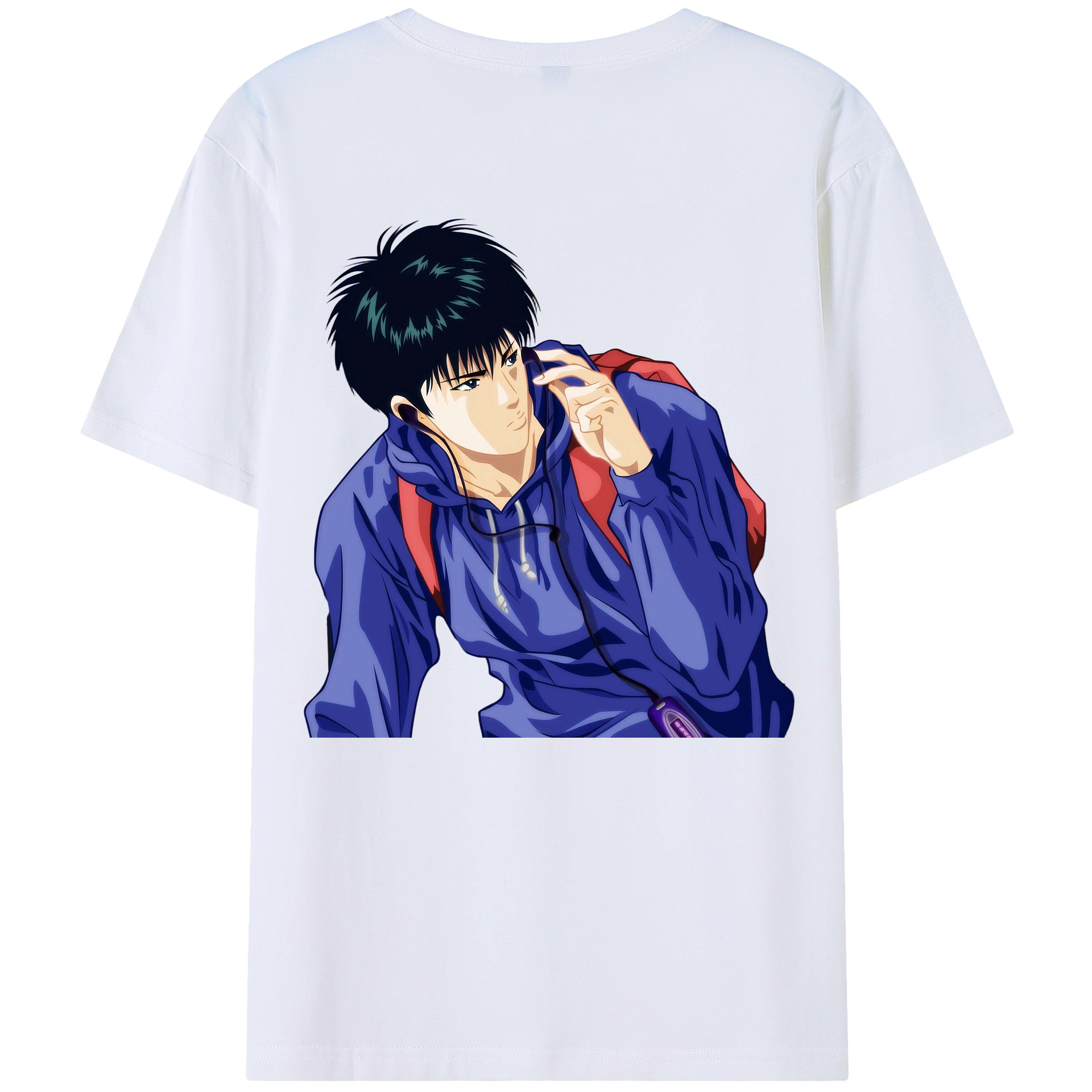 （画像用） SLAM DUNK／スラムダンク 綿100％ メンズ半袖Tシャツ（バックプリント） 通気性