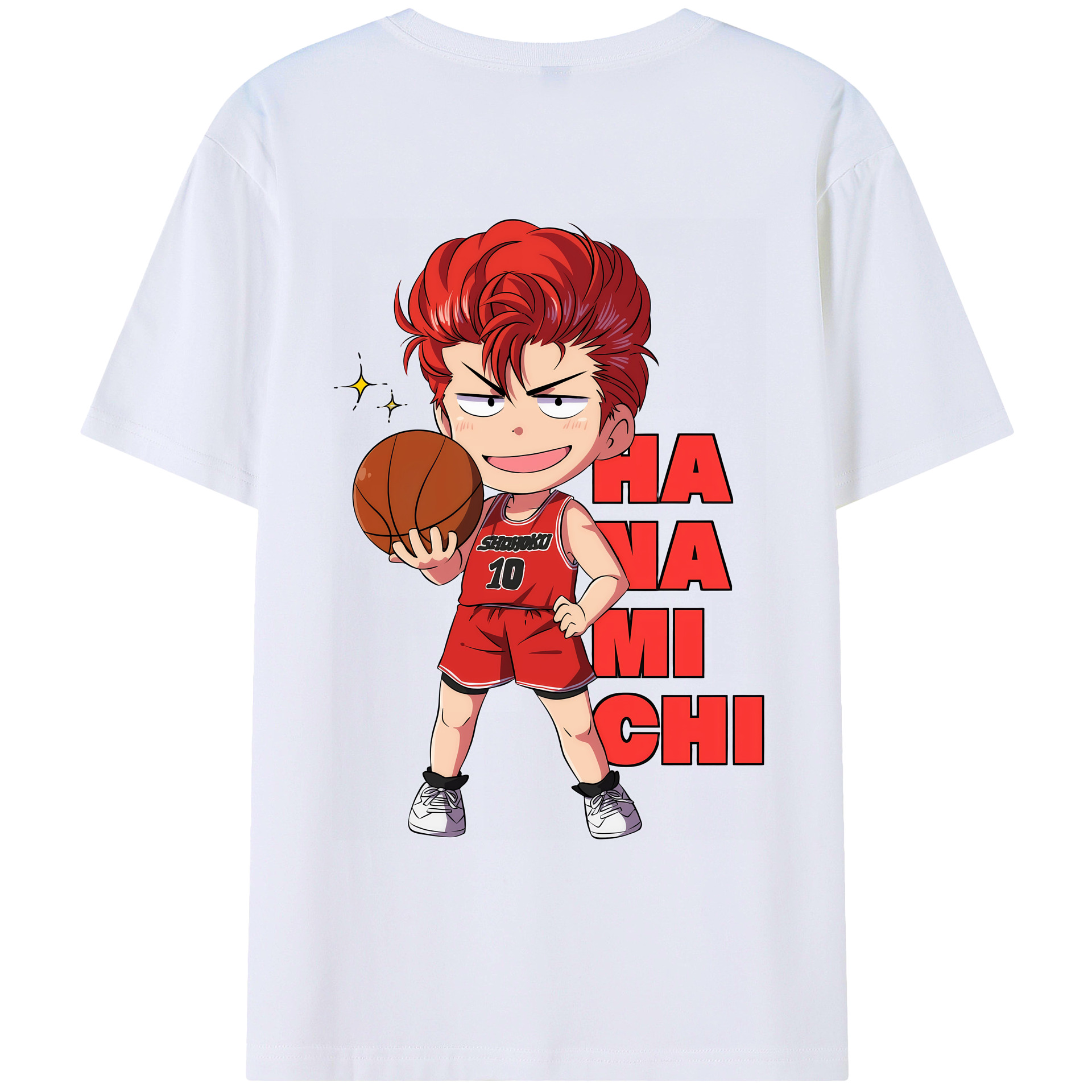 （画像用） SLAM DUNK／スラムダンク 綿100％ メンズ半袖Tシャツ（バックプリント） 通気性