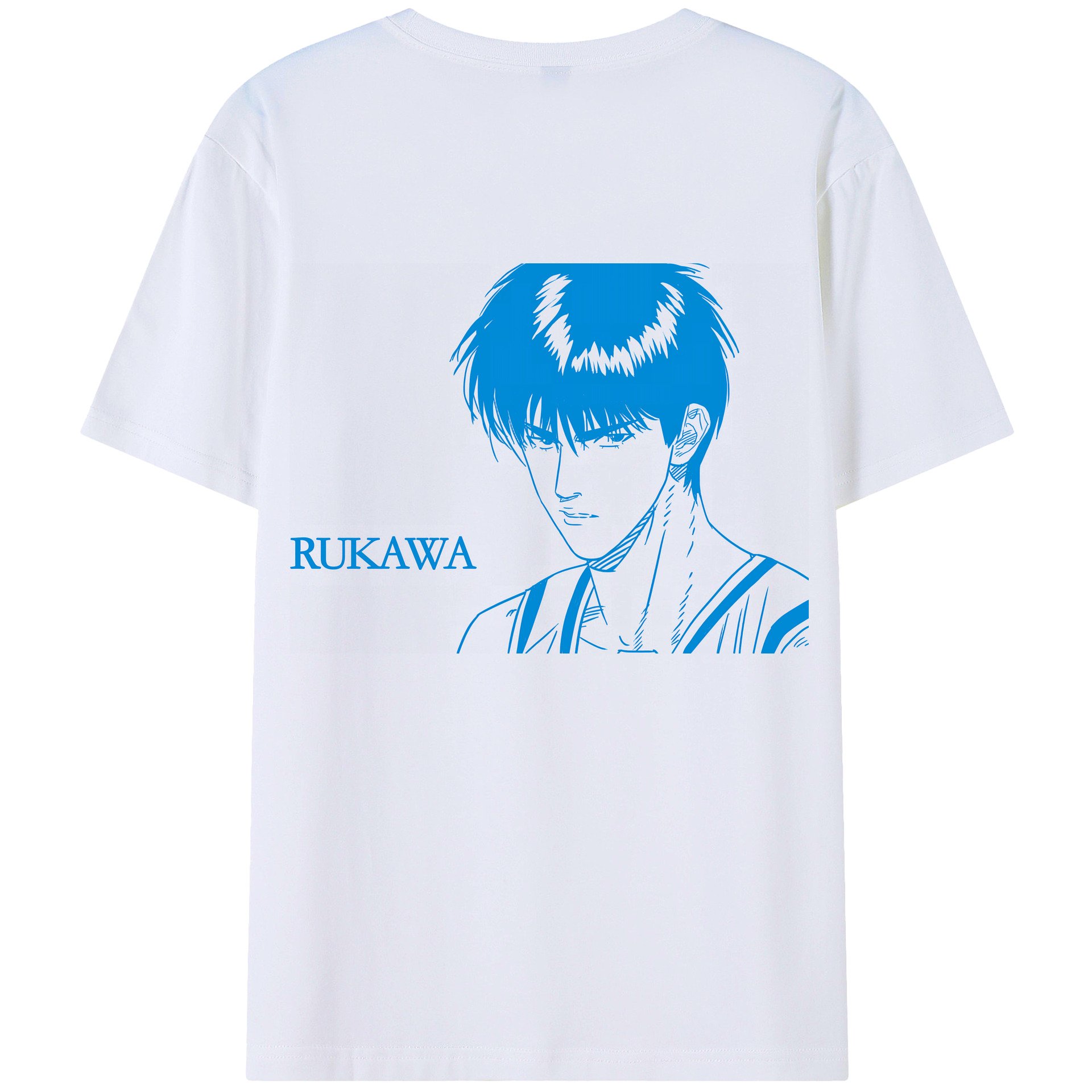 （画像用） SLAM DUNK／スラムダンク 綿100％ メンズ半袖Tシャツ（バックプリント） 通気性