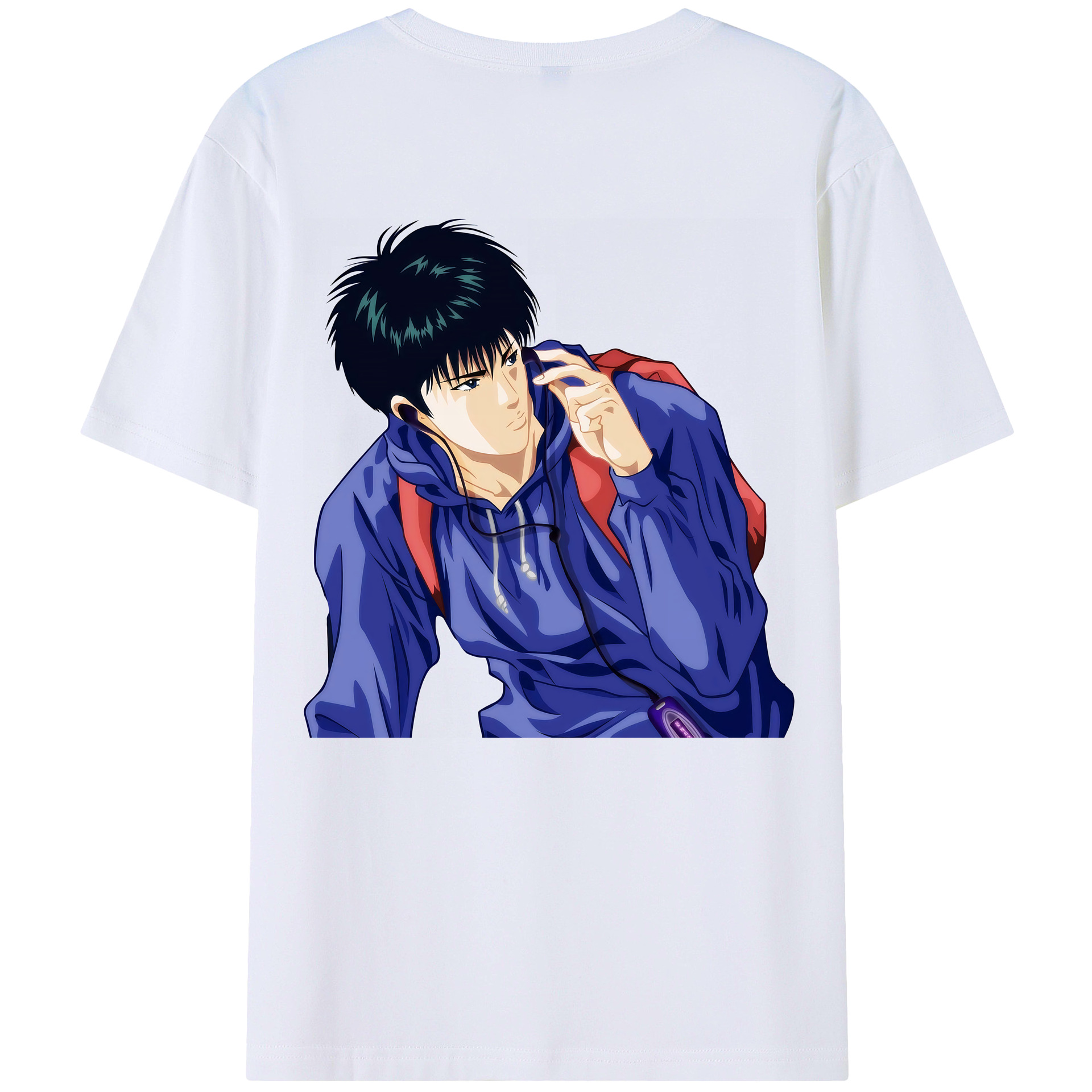 （画像用） SLAM DUNK／スラムダンク 綿100％ メンズ半袖Tシャツ（バックプリント） 通気性