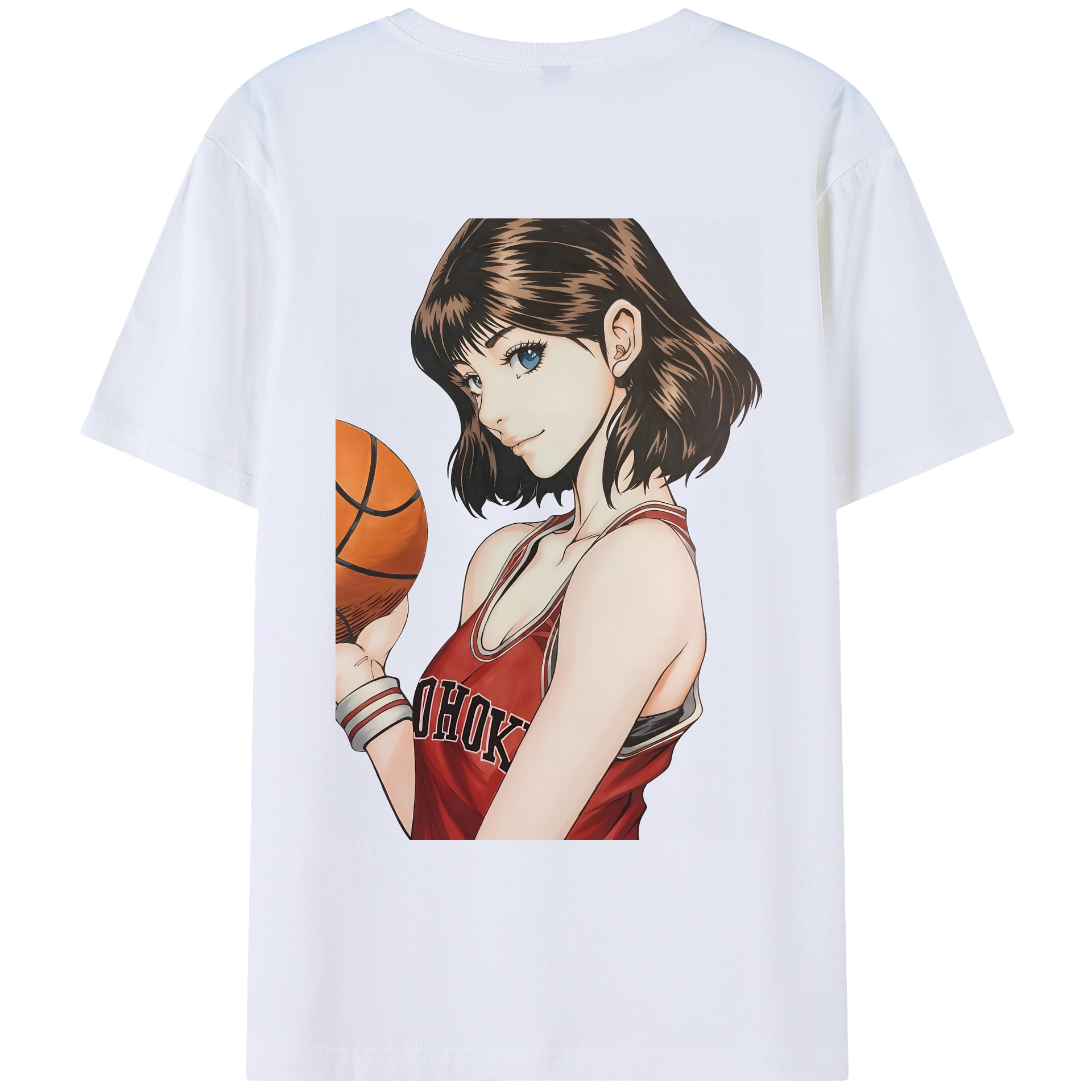 （画像用） SLAM DUNK／スラムダンク 綿100％ メンズ半袖Tシャツ（バックプリント） 通気性