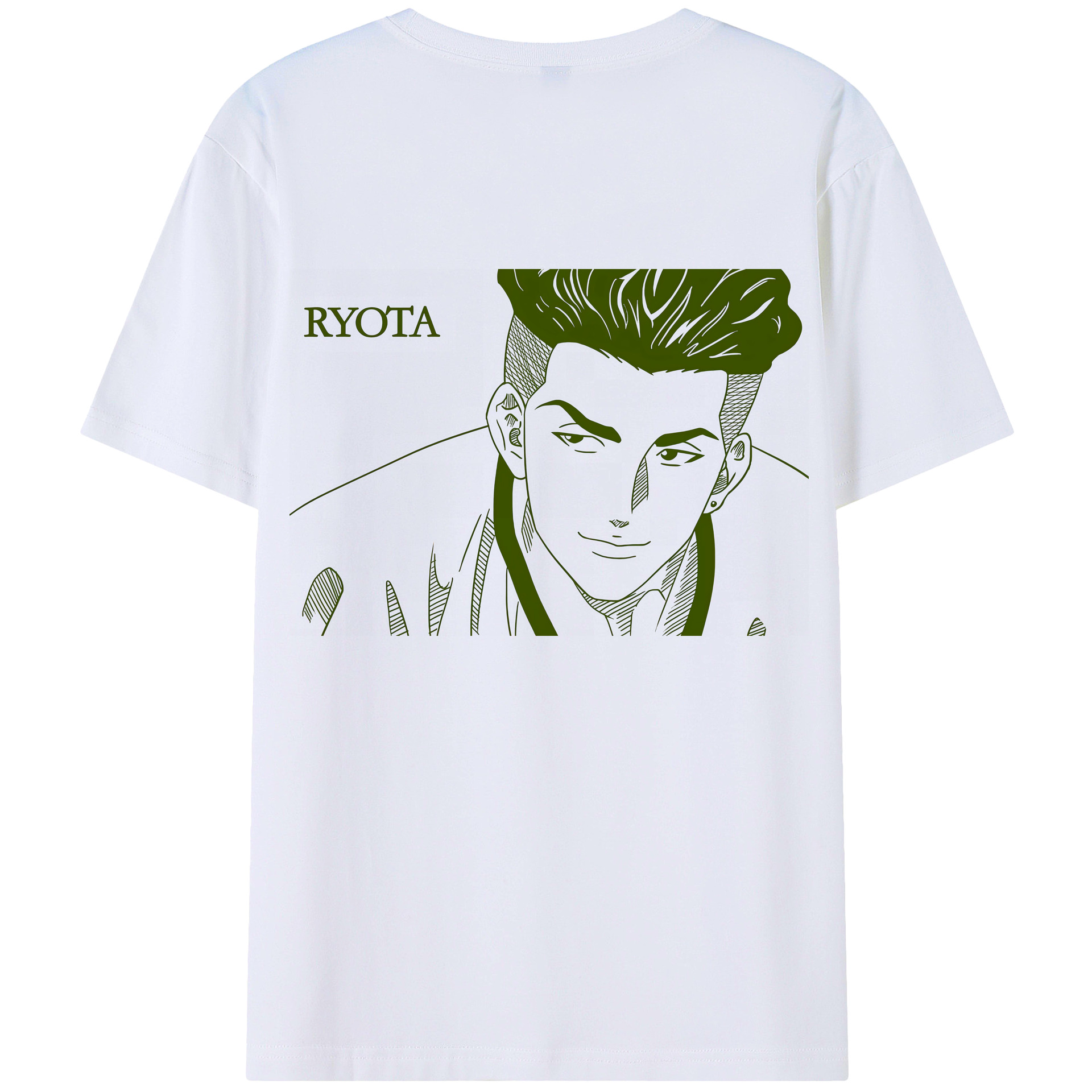 （画像用） SLAM DUNK／スラムダンク 綿100％ メンズ半袖Tシャツ（バックプリント） 通気性