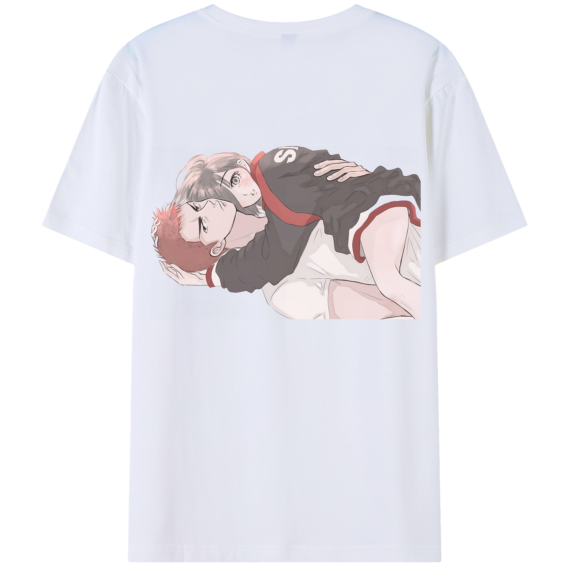 （画像用） SLAM DUNK／スラムダンク 綿100％ メンズ半袖Tシャツ（バックプリント） 通気性