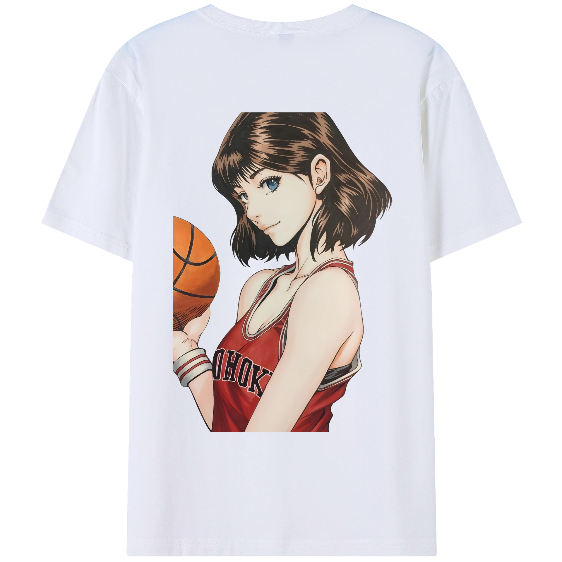 （画像用） SLAM DUNK／スラムダンク 綿100％ メンズ半袖Tシャツ（バックプリント） 通気性