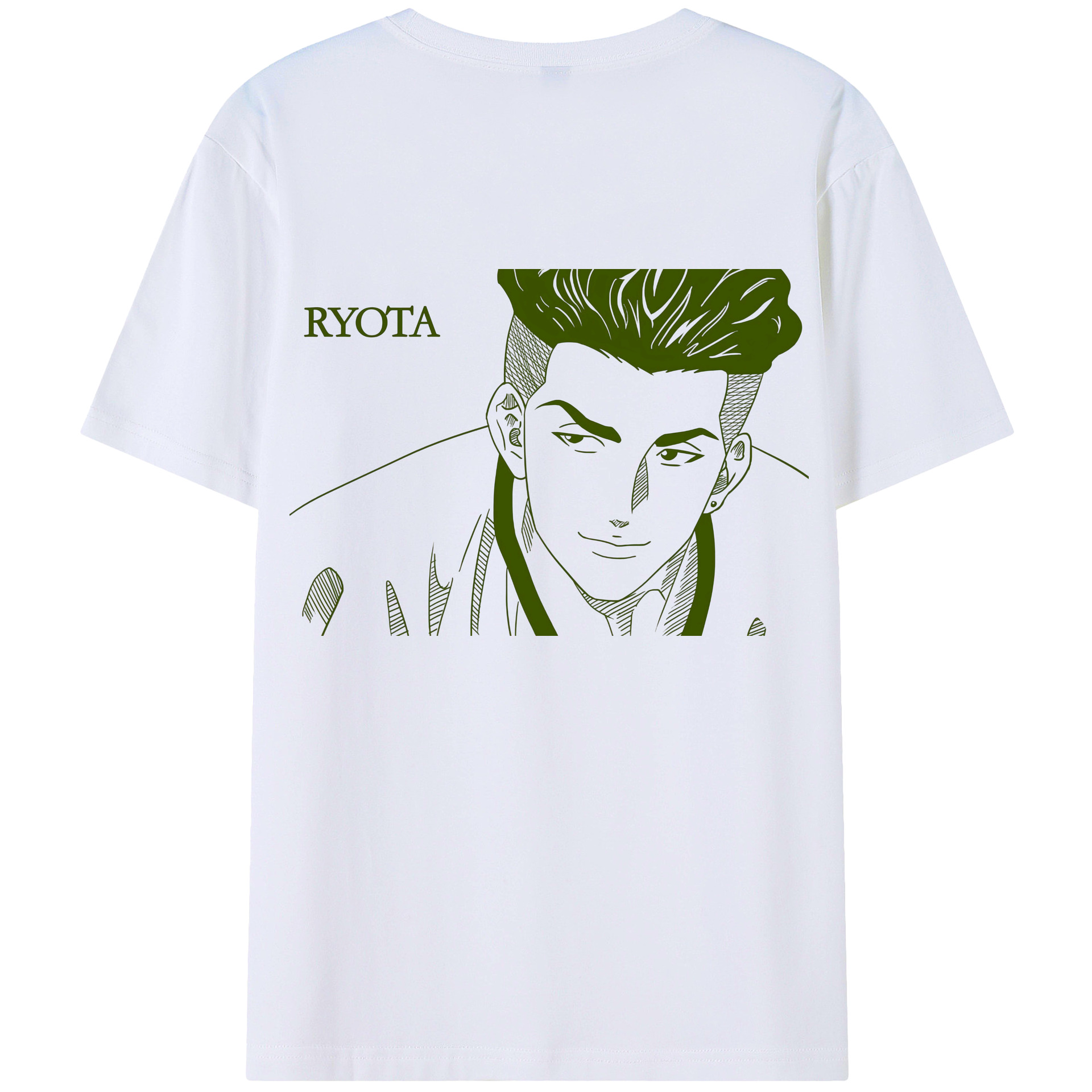 （画像用） SLAM DUNK／スラムダンク 綿100％ メンズ半袖Tシャツ（バックプリント） 通気性