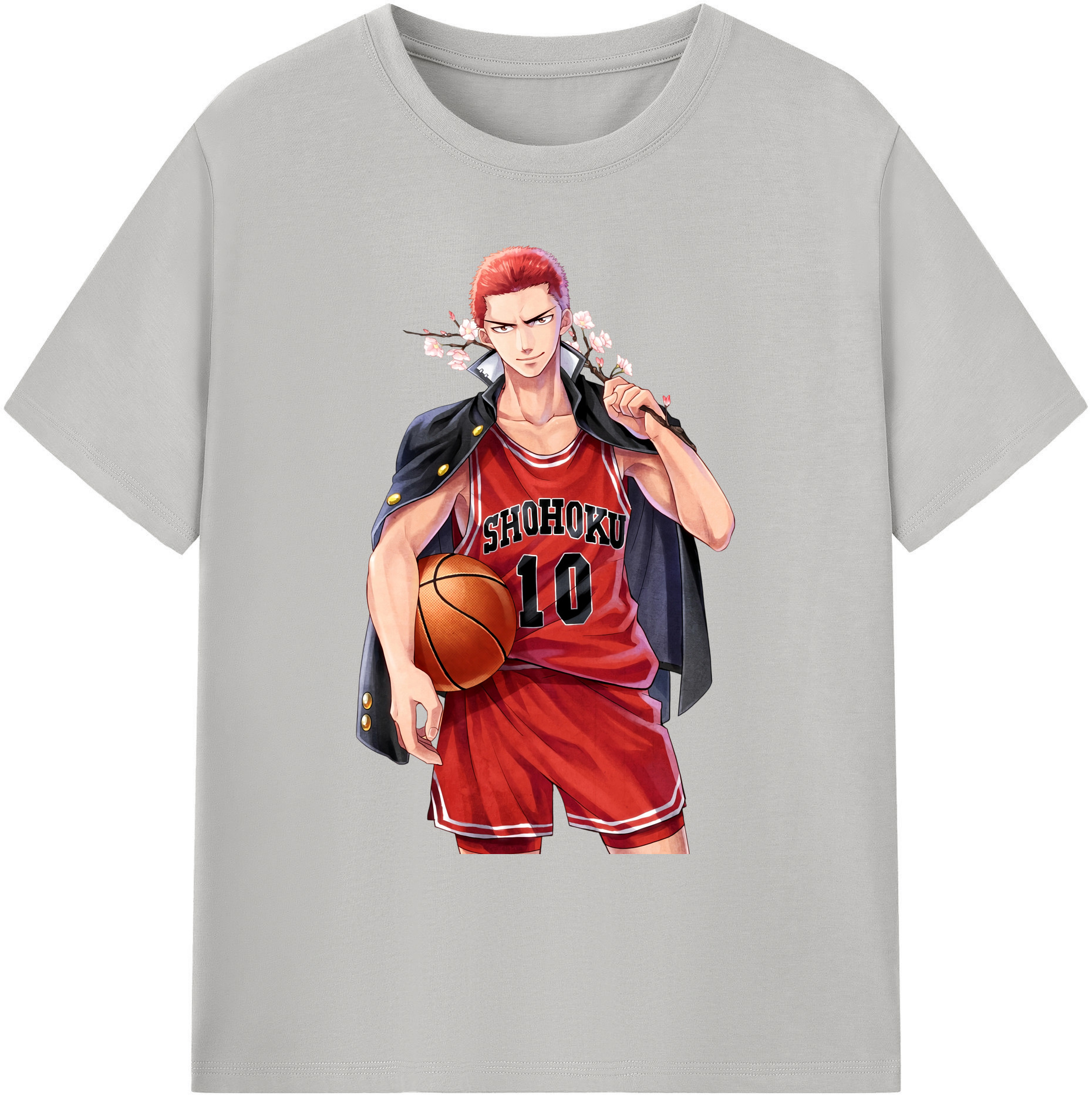 （画像用） SLAM DUNK／スラムダンク 綿100％ メンズ半袖Tシャツ｜肌触りやわらか＆通気性
