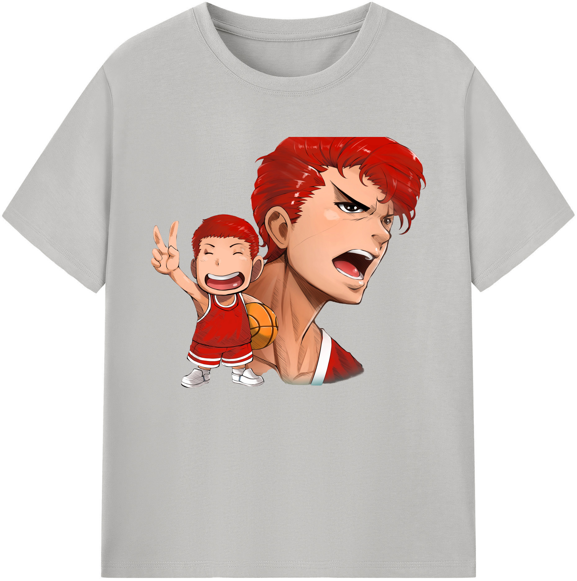 （画像用） SLAM DUNK／スラムダンク 綿100％ メンズ半袖Tシャツ｜肌触りやわらか＆通気性