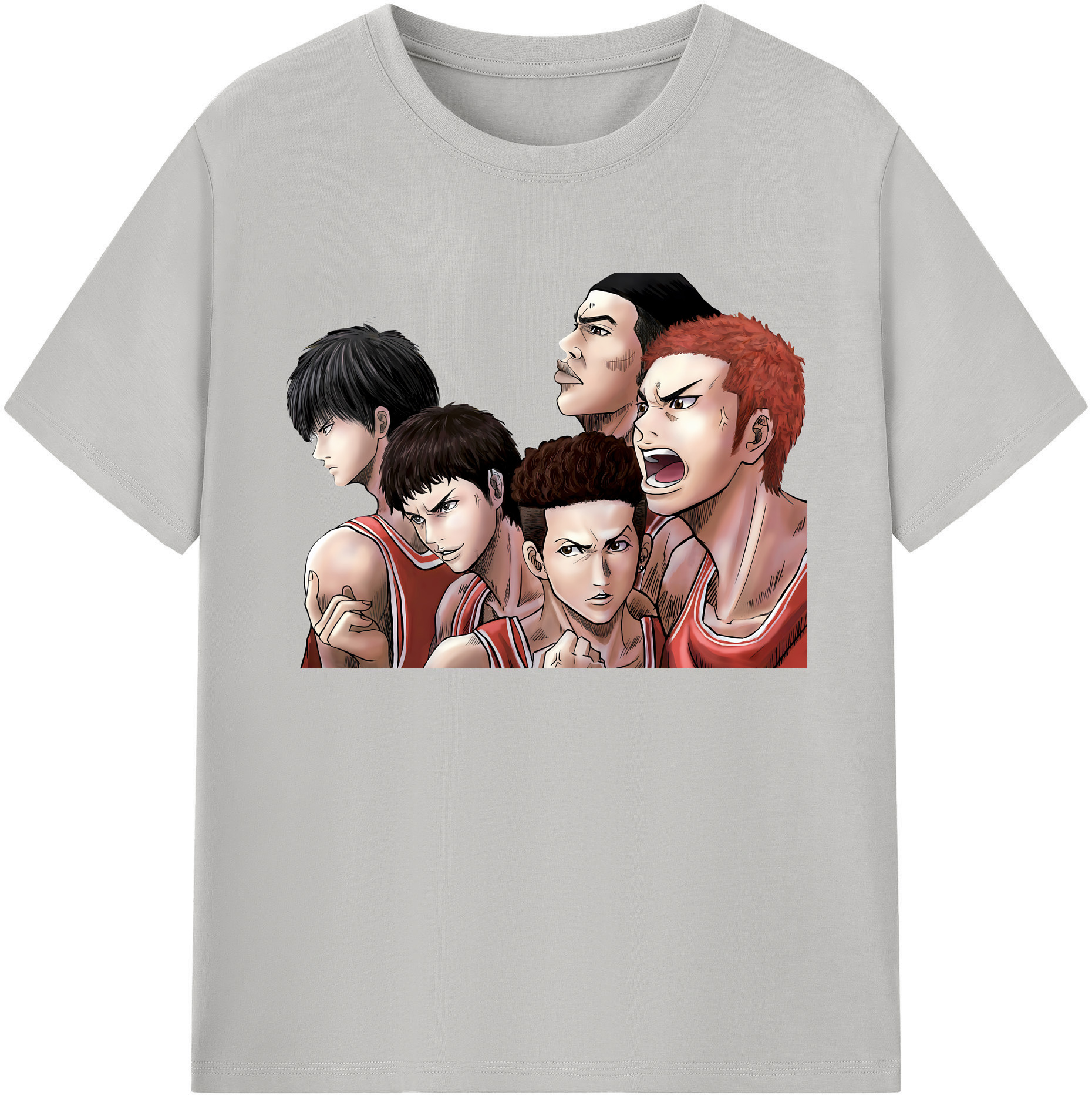 （画像用） SLAM DUNK／スラムダンク 綿100％ メンズ半袖Tシャツ｜肌触りやわらか＆通気性