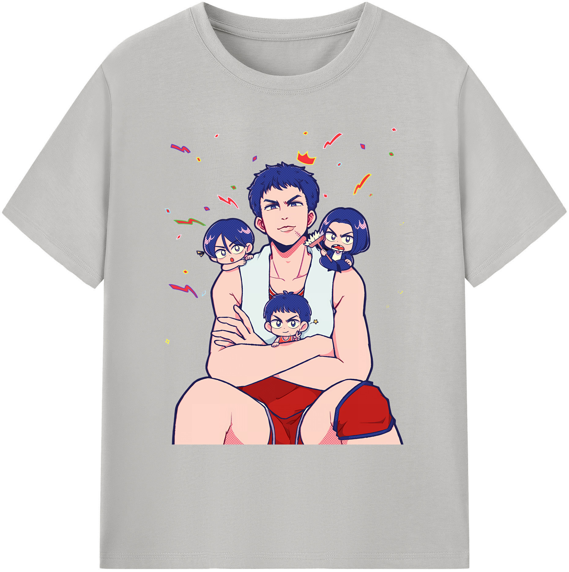 （画像用） SLAM DUNK／スラムダンク 綿100％ メンズ半袖Tシャツ｜肌触りやわらか＆通気性