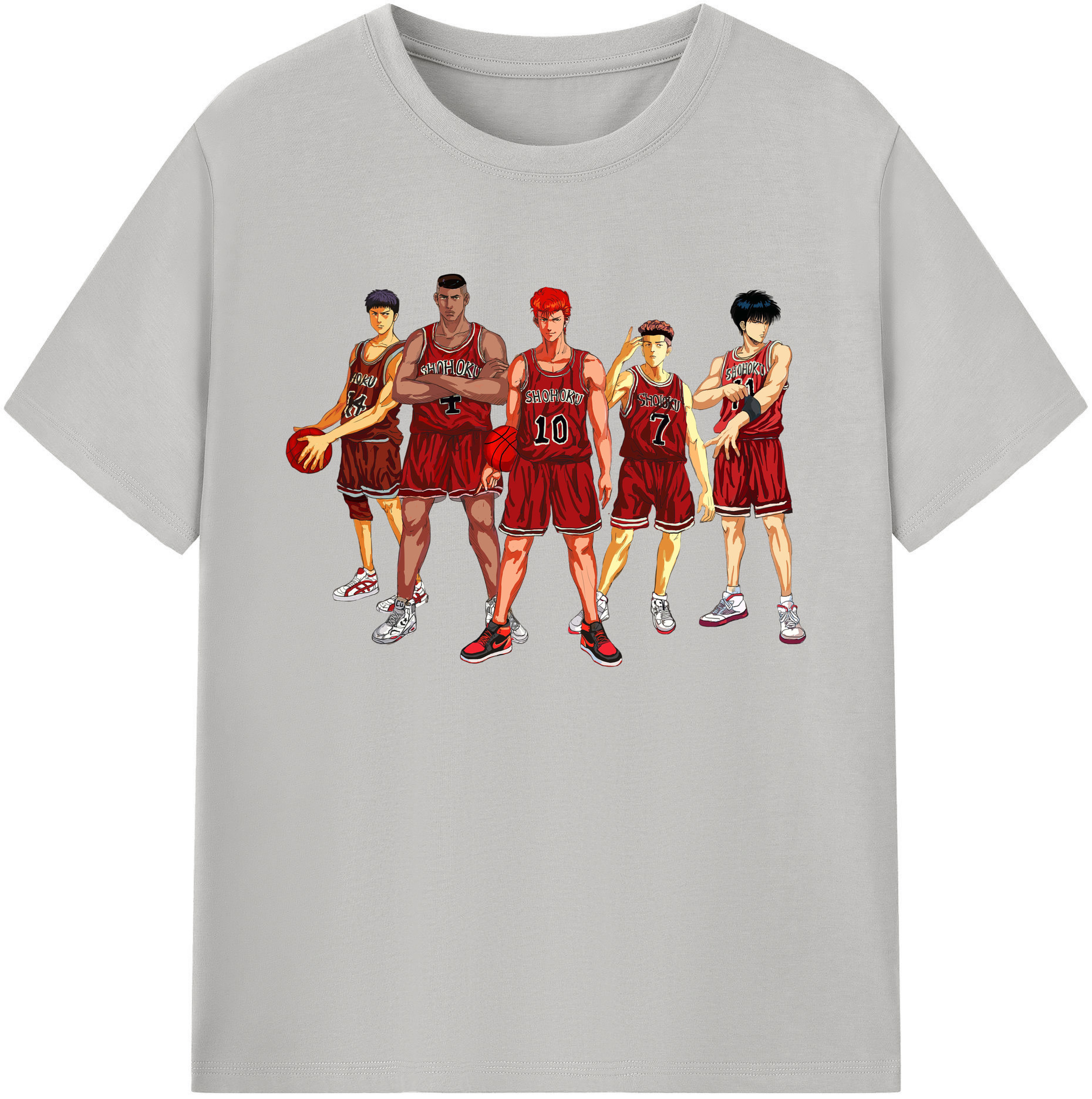 （画像用） SLAM DUNK／スラムダンク 綿100％ メンズ半袖Tシャツ｜肌触りやわらか＆通気性