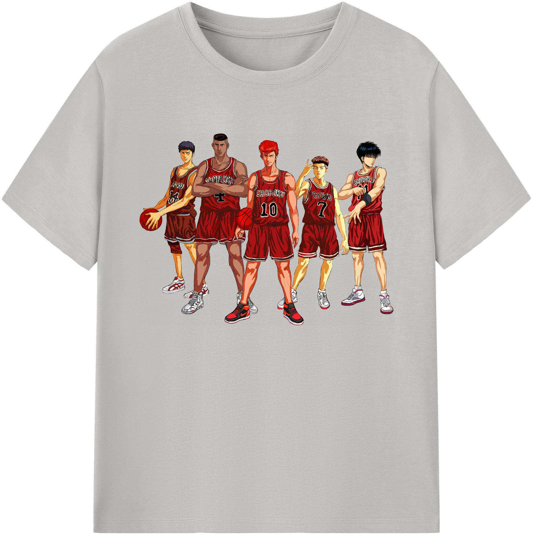 （画像用） SLAM DUNK／スラムダンク 綿100％ メンズ半袖Tシャツ｜肌触りやわらか＆通気性