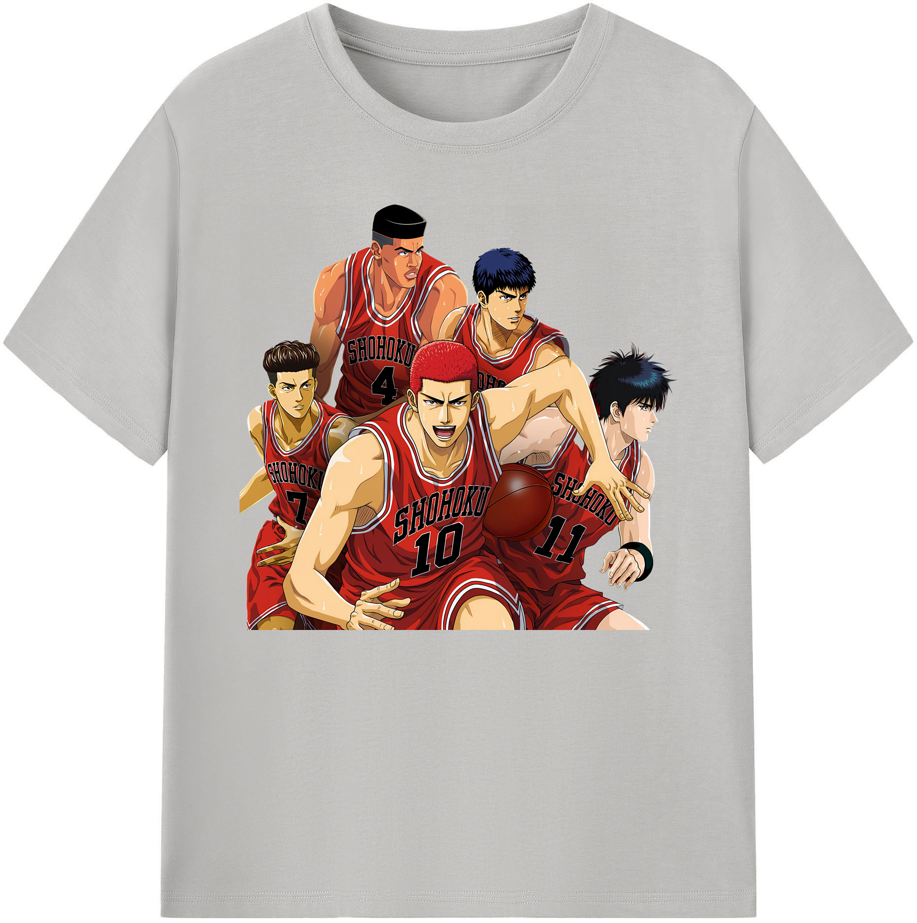 （画像用） SLAM DUNK／スラムダンク 綿100％ メンズ半袖Tシャツ｜肌触りやわらか＆通気性