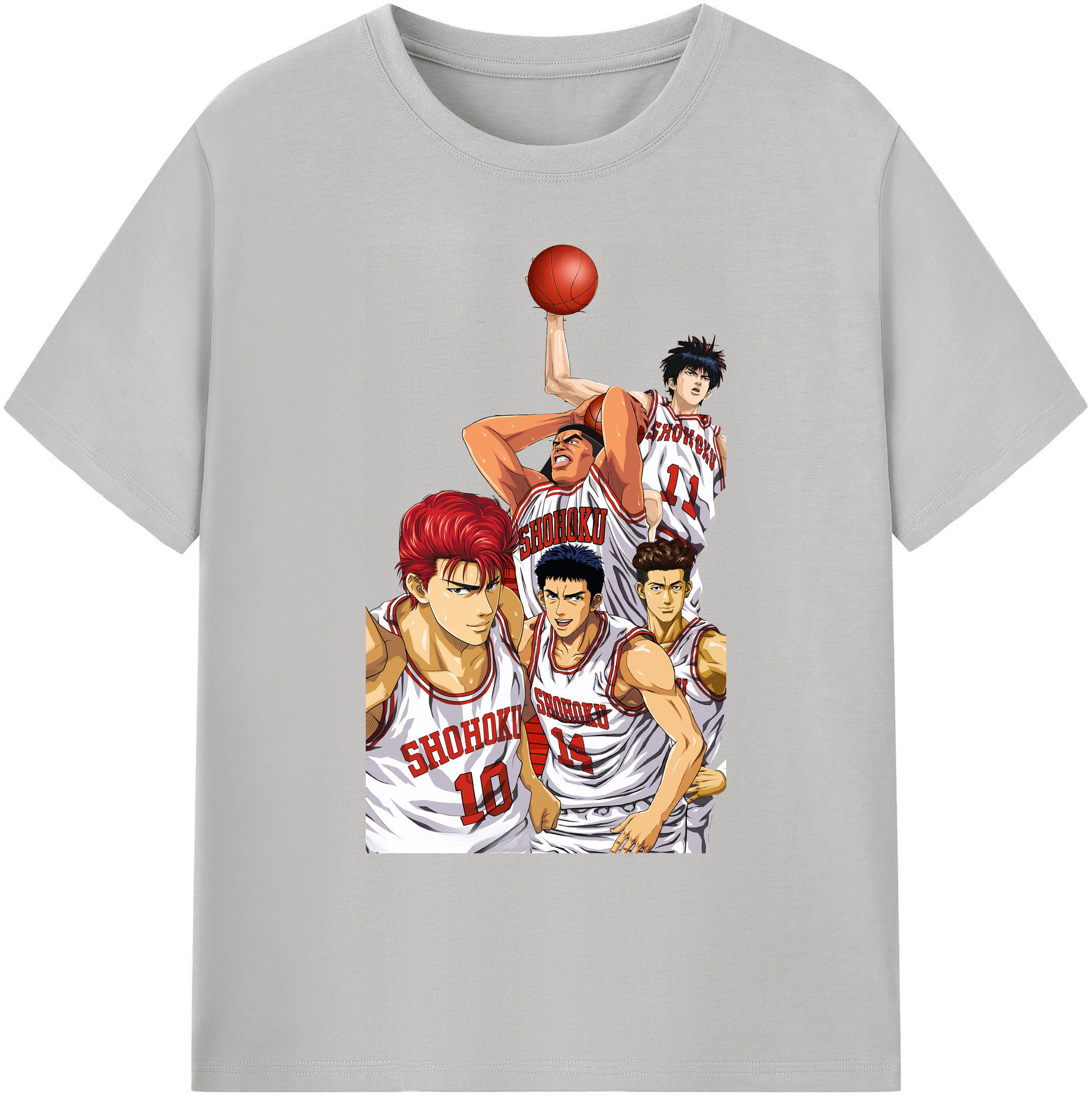 （画像用） SLAM DUNK／スラムダンク 綿100％ メンズ半袖Tシャツ｜肌触りやわらか＆通気性