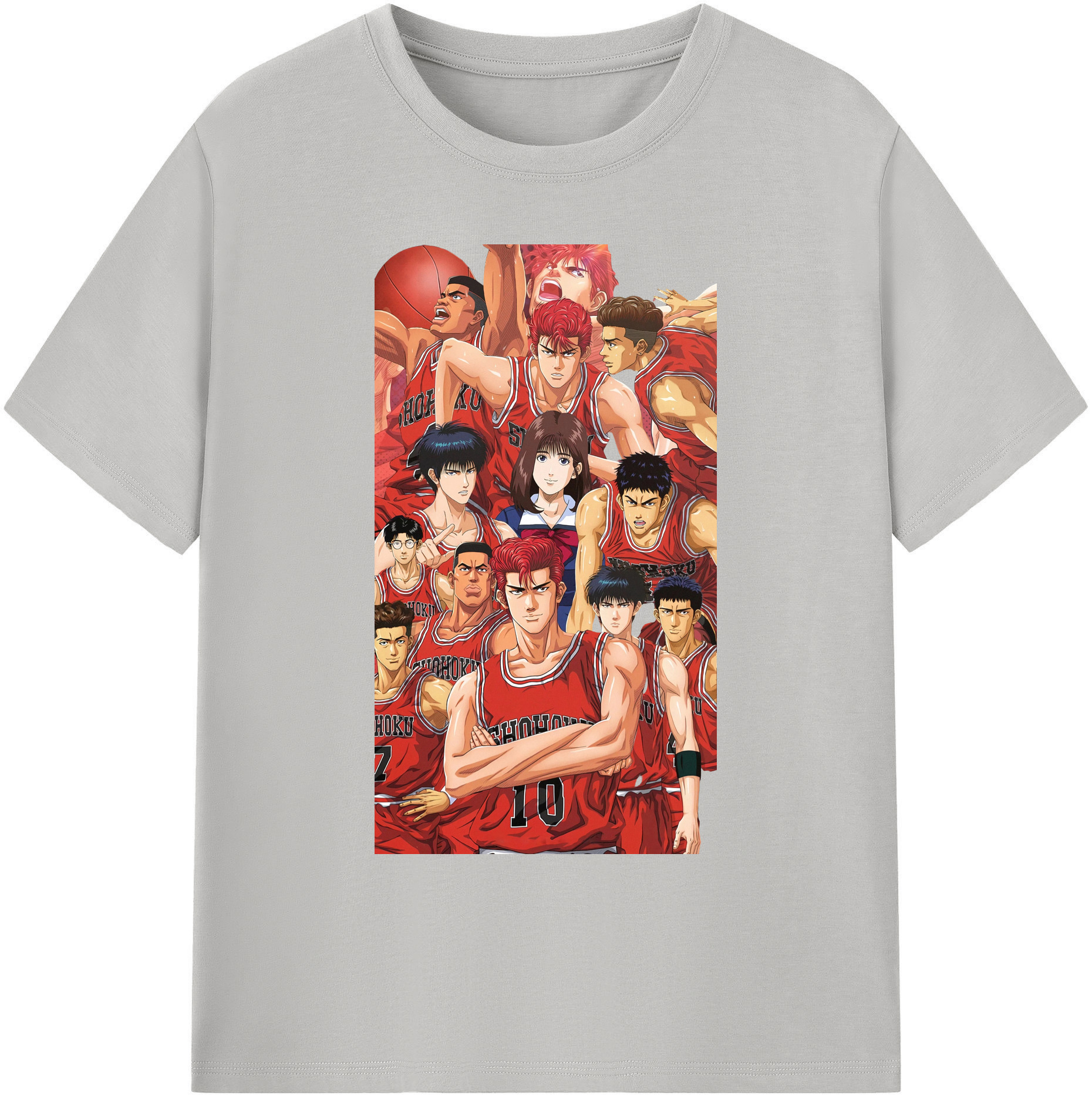 （画像用） SLAM DUNK／スラムダンク 綿100％ メンズ半袖Tシャツ｜肌触りやわらか＆通気性