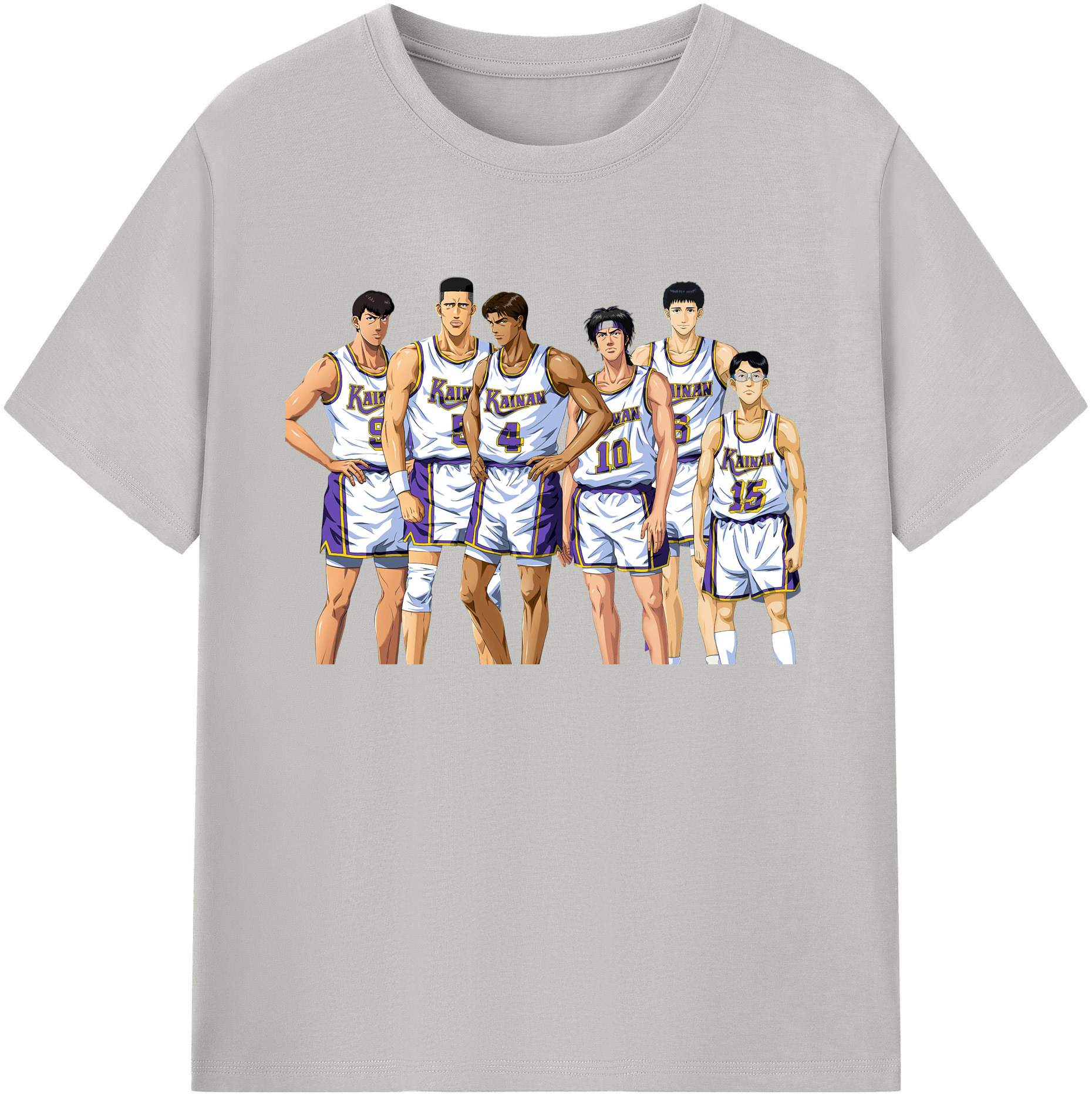 （画像用） SLAM DUNK／スラムダンク 綿100％ メンズ半袖Tシャツ｜肌触りやわらか＆通気性
