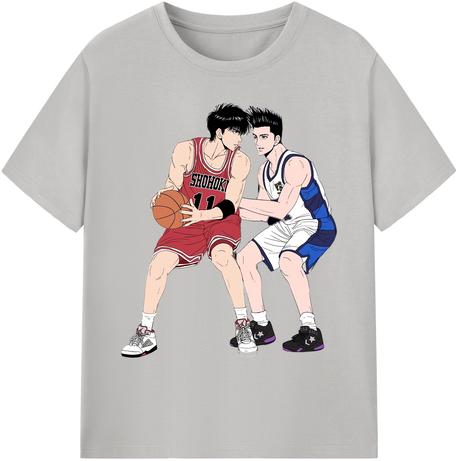 （画像用） SLAM DUNK／スラムダンク 綿100％ メンズ半袖Tシャツ｜肌触りやわらか＆通気性