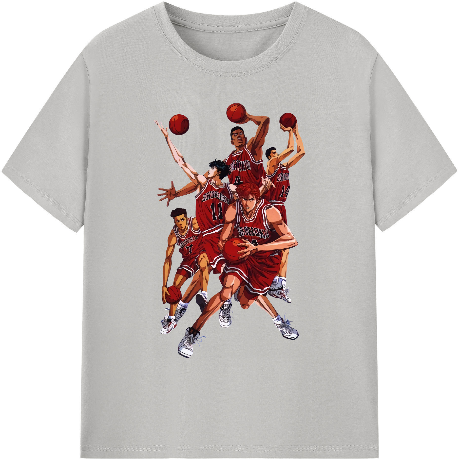 （画像用） SLAM DUNK／スラムダンク 綿100％ メンズ半袖Tシャツ｜肌触りやわらか＆通気性