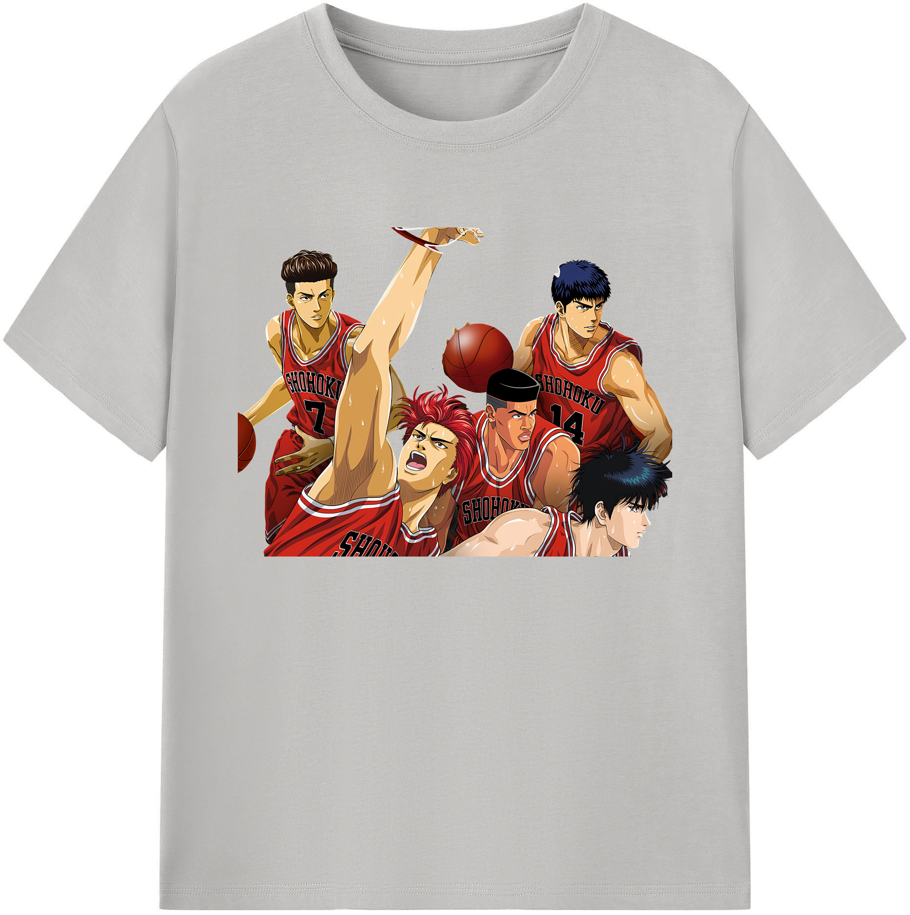 （画像用） SLAM DUNK／スラムダンク 綿100％ メンズ半袖Tシャツ｜肌触りやわらか＆通気性