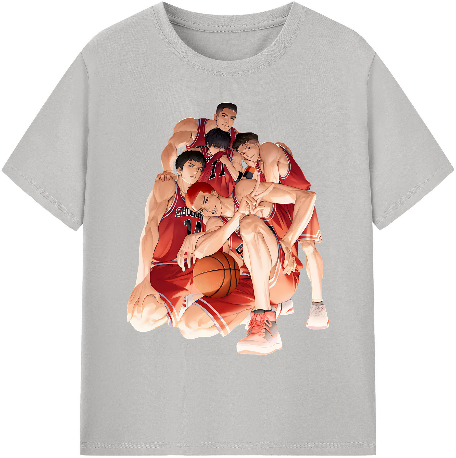 （画像用） SLAM DUNK／スラムダンク 綿100％ メンズ半袖Tシャツ｜肌触りやわらか＆通気性