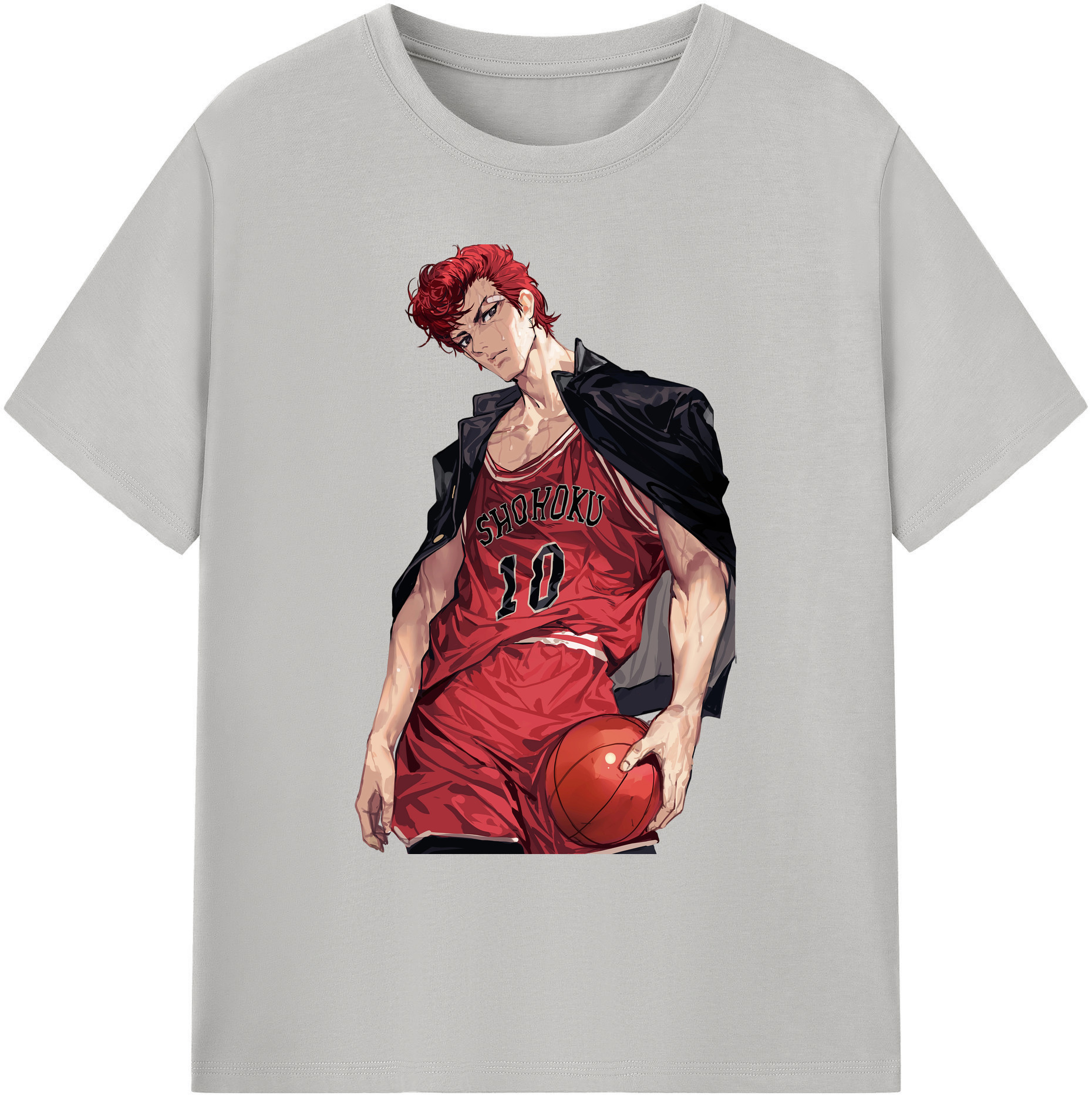 （画像用） SLAM DUNK／スラムダンク 綿100％ メンズ半袖Tシャツ｜肌触りやわらか＆通気性