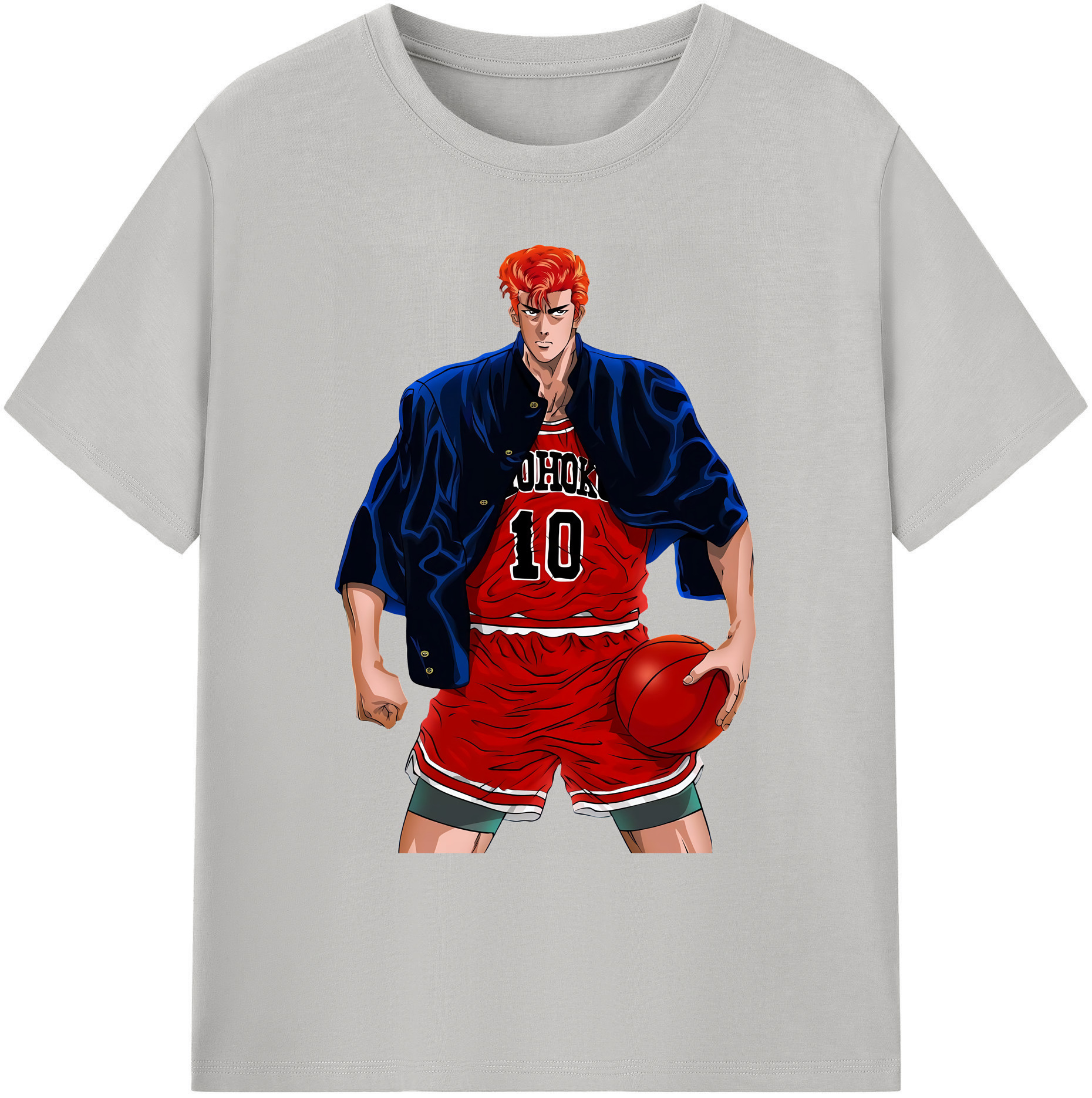 （画像用） SLAM DUNK／スラムダンク 綿100％ メンズ半袖Tシャツ｜肌触りやわらか＆通気性