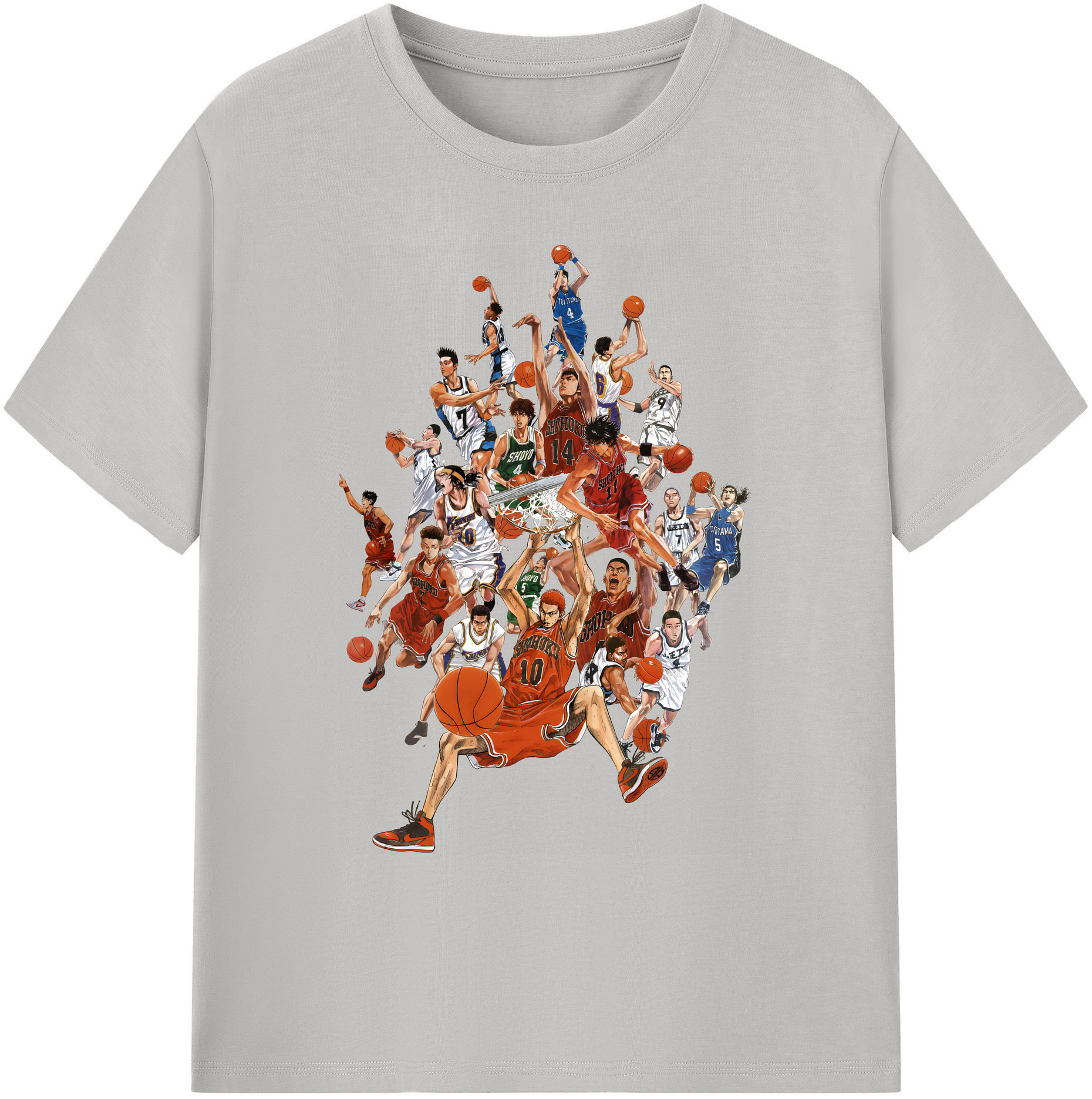 （画像用） SLAM DUNK／スラムダンク 綿100％ メンズ半袖Tシャツ｜肌触りやわらか＆通気性