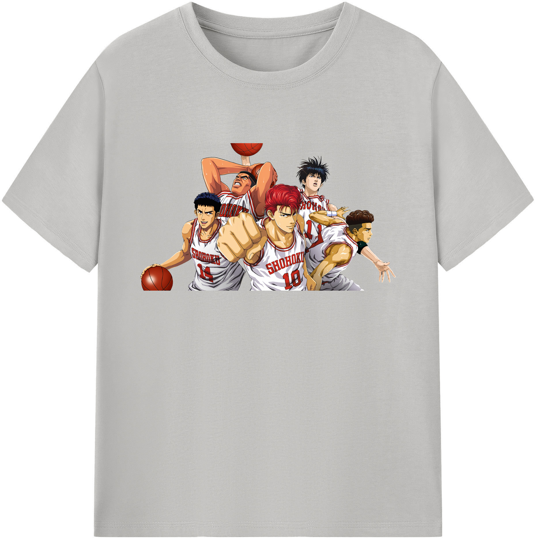 （画像用） SLAM DUNK／スラムダンク 綿100％ メンズ半袖Tシャツ｜肌触りやわらか＆通気性