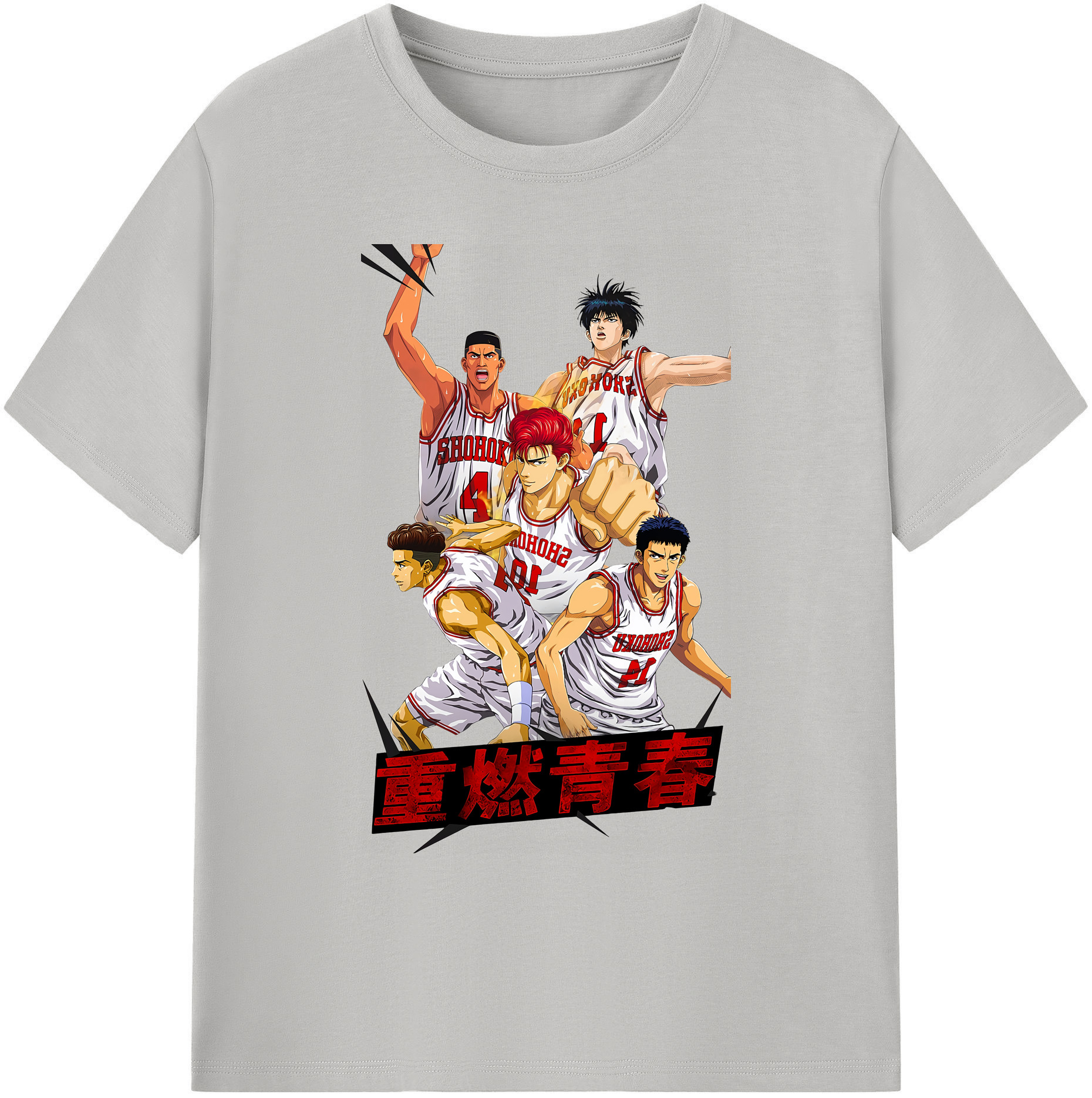 （画像用） SLAM DUNK／スラムダンク 綿100％ メンズ半袖Tシャツ｜肌触りやわらか＆通気性