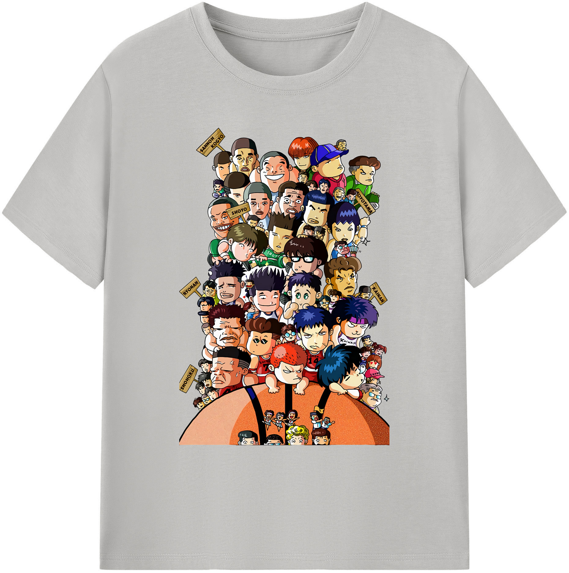 （画像用） SLAM DUNK／スラムダンク 綿100％ メンズ半袖Tシャツ｜肌触りやわらか＆通気性