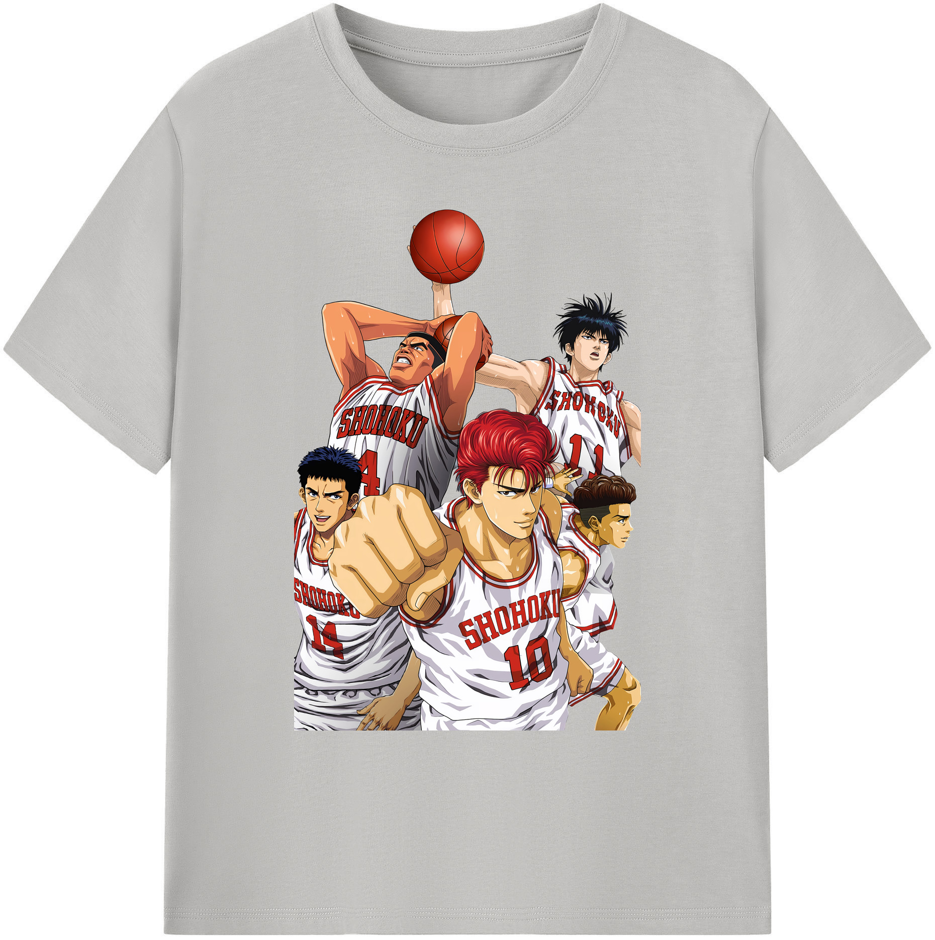 （画像用） SLAM DUNK／スラムダンク 綿100％ メンズ半袖Tシャツ｜肌触りやわらか＆通気性
